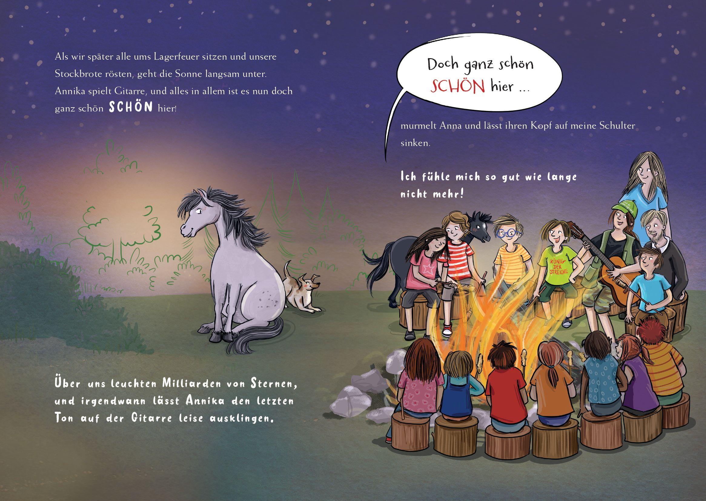 Beispielinhalt (Bild) Zelten mit Juli