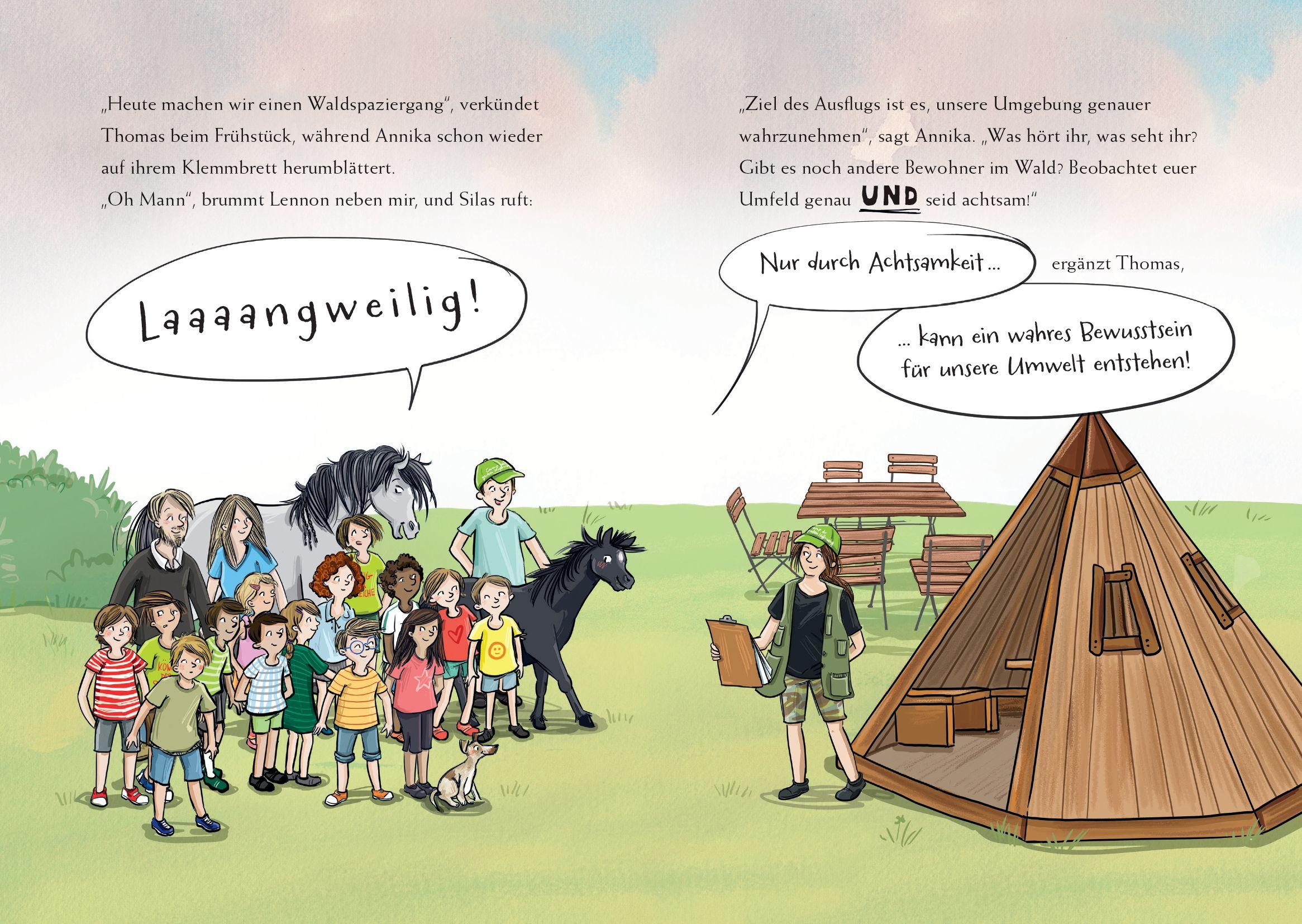 Beispielinhalt (Bild) Zelten mit Juli