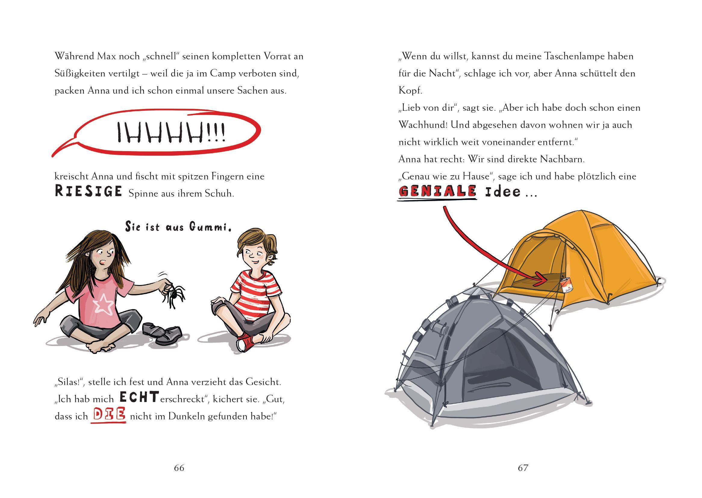 Beispielinhalt (Bild) Zelten mit Juli