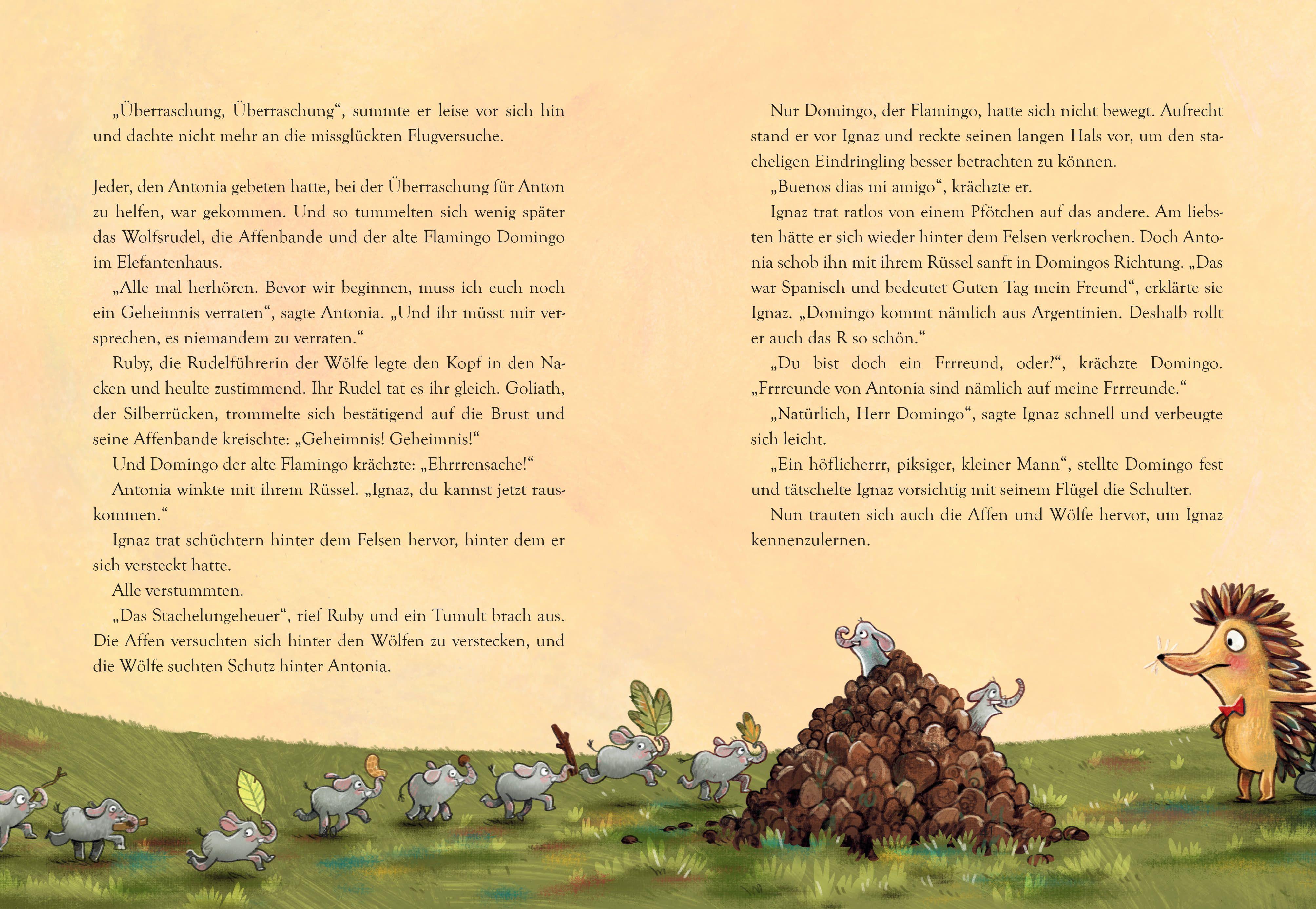 Beispielinhalt (Bild) Willkommen im Zoo - Ein neues Zuhause für Ignaz Pfefferminz Igel