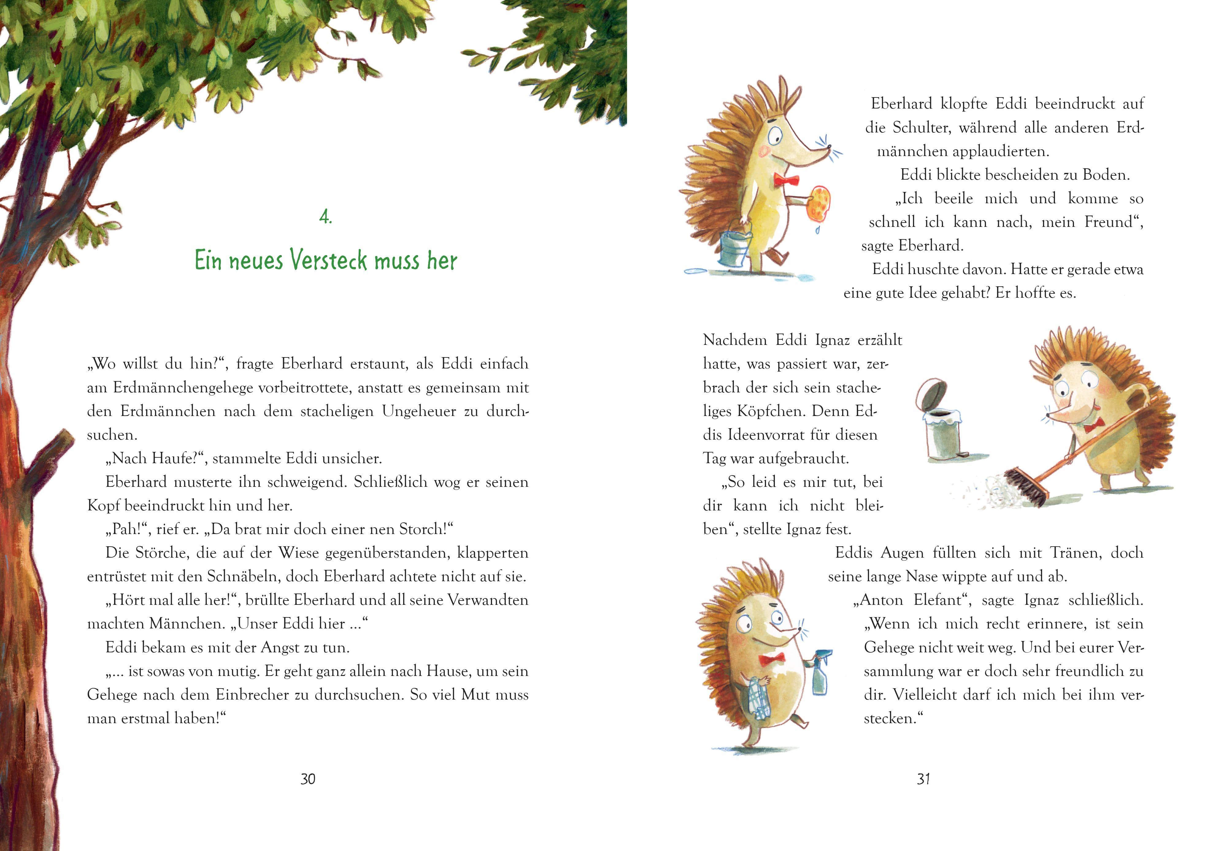 Beispielinhalt (Bild) Willkommen im Zoo - Ein neues Zuhause für Ignaz Pfefferminz Igel