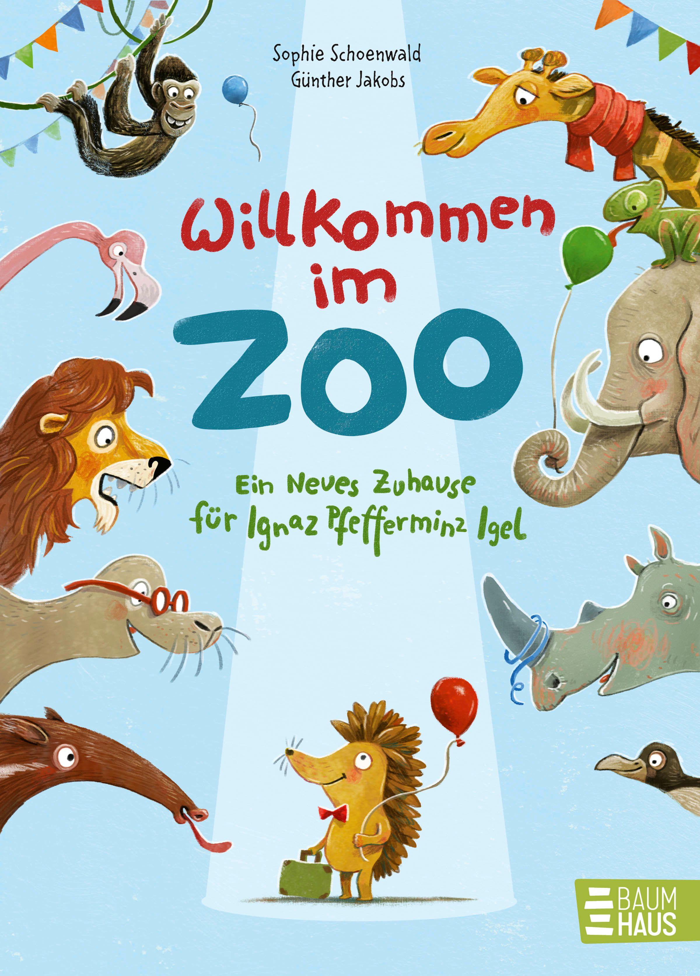 Vorderes Coverbild Willkommen im Zoo - Ein neues Zuhause für Ignaz Pfefferminz Igel