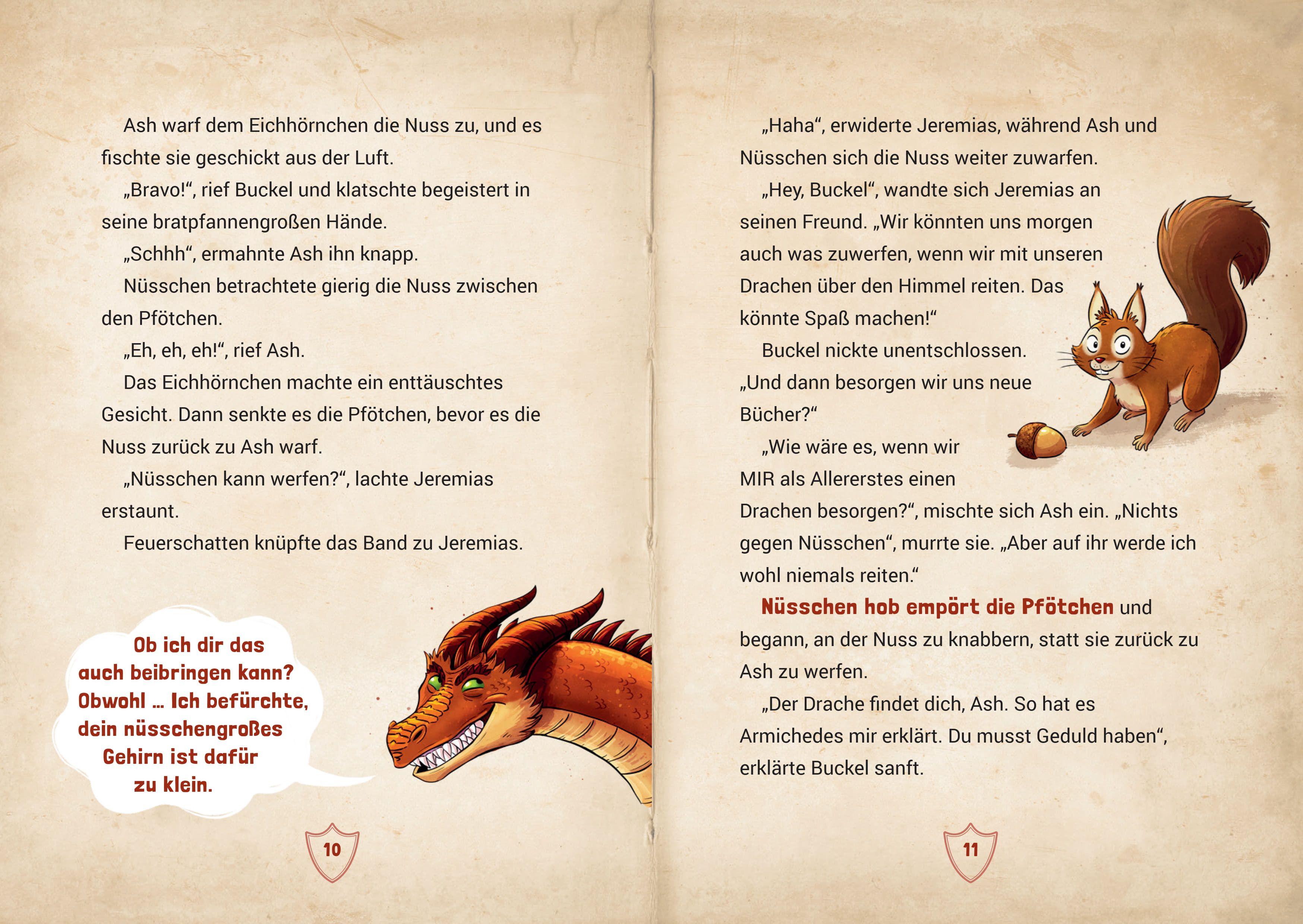 Beispielinhalt (Bild) Die geheime Drachenschule - Die schwarze Bibliothek