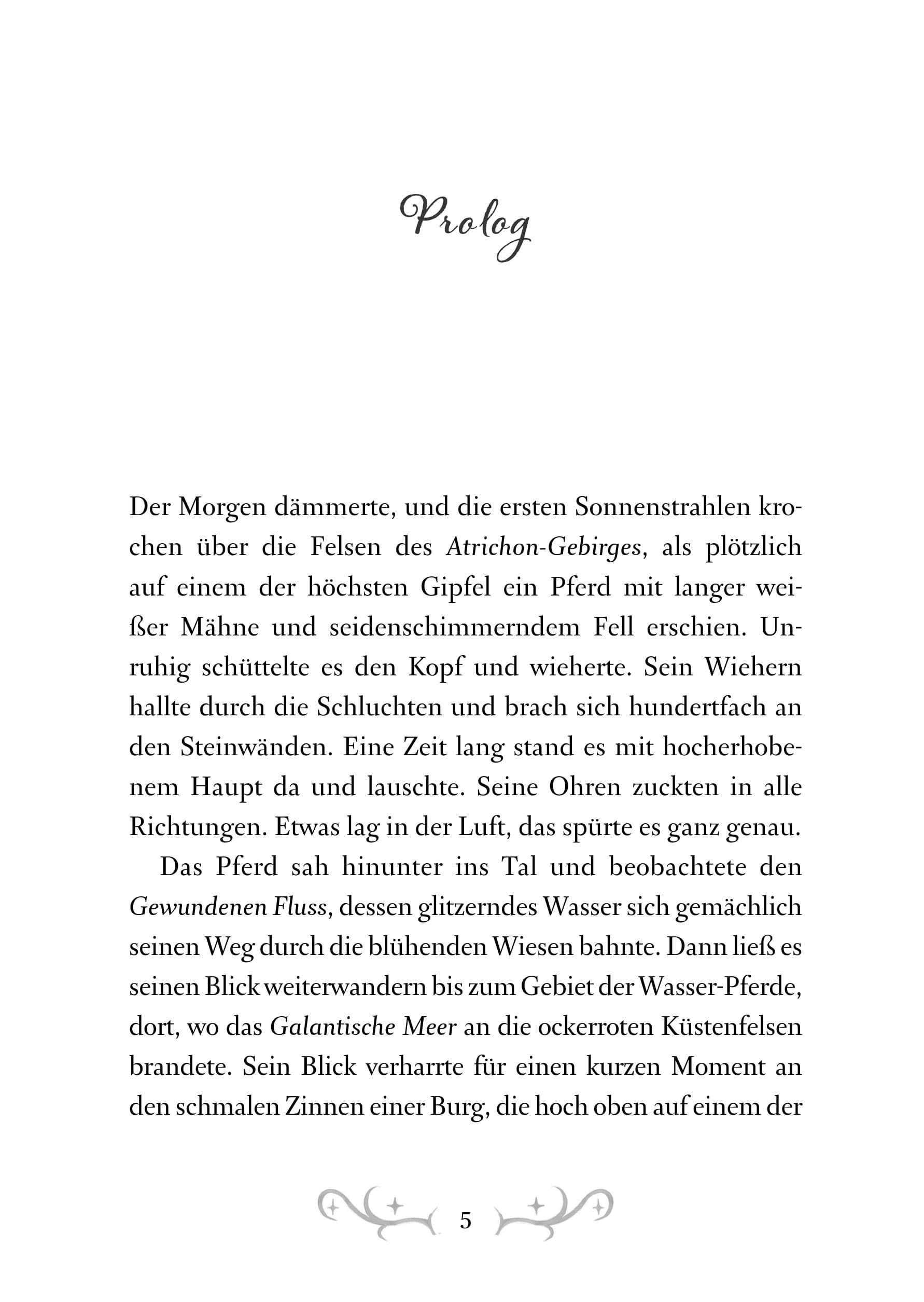 Beispielinhalt (Bild) Avelora - Das Internat der magischen Pferde