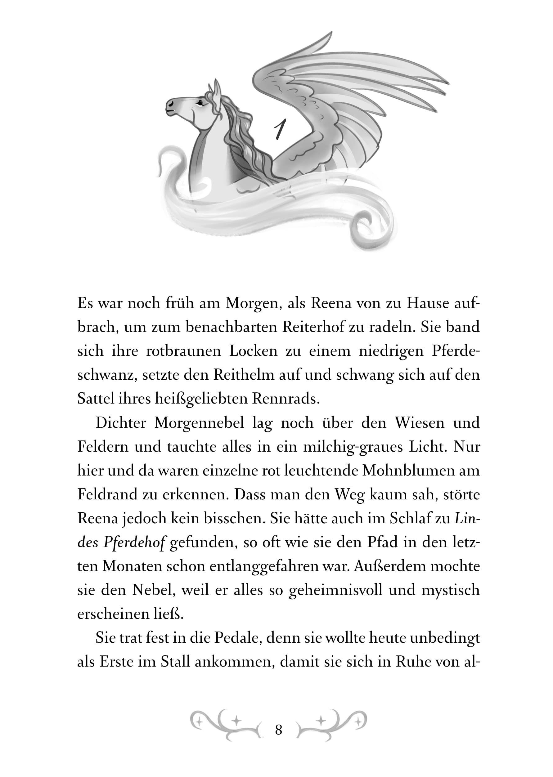 Beispielinhalt (Bild) Avelora - Das Internat der magischen Pferde