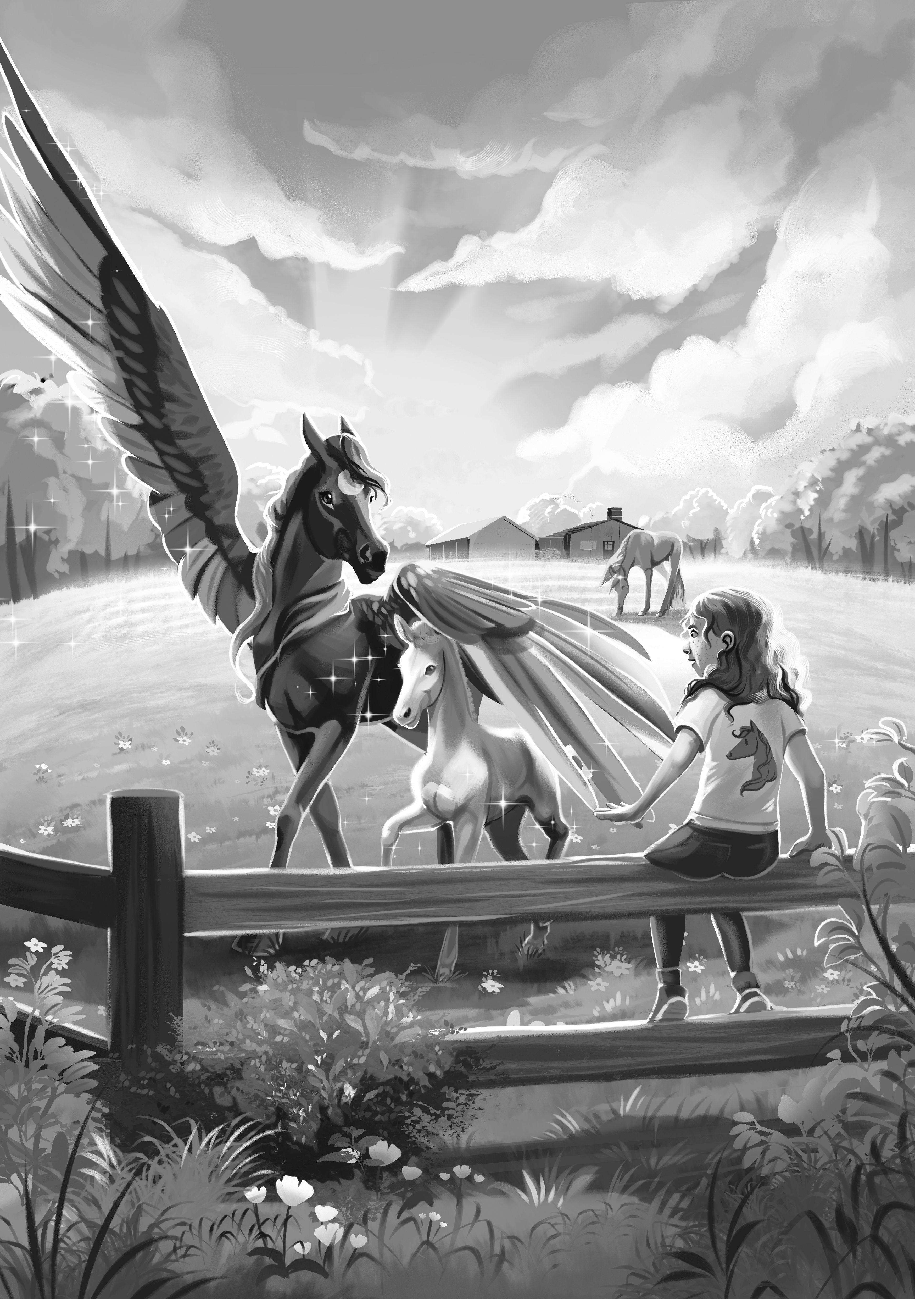 Beispielinhalt (Bild) Avelora - Das Internat der magischen Pferde