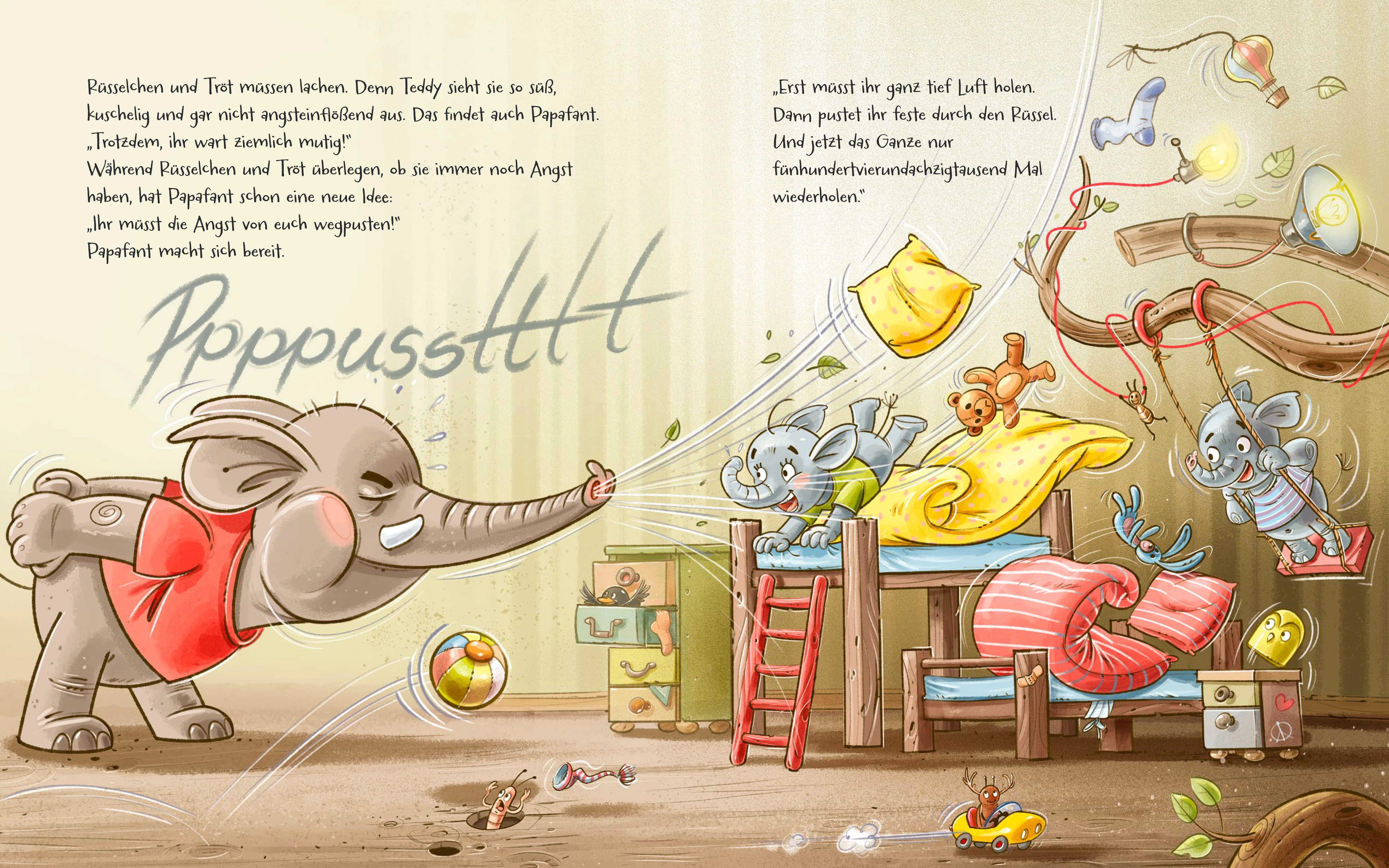 Beispielinhalt (Bild) Papafant - Angst im Dunkeln? Ich doch nicht!