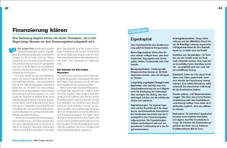 Beispielinhalt (Bild) Keine Angst vor Sanierung