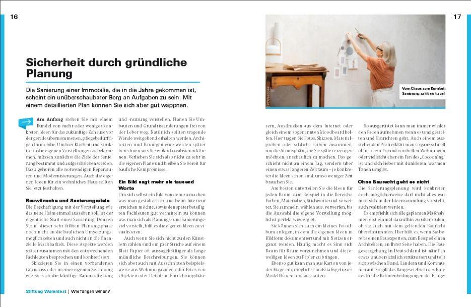 Beispielinhalt (Bild) Keine Angst vor Sanierung