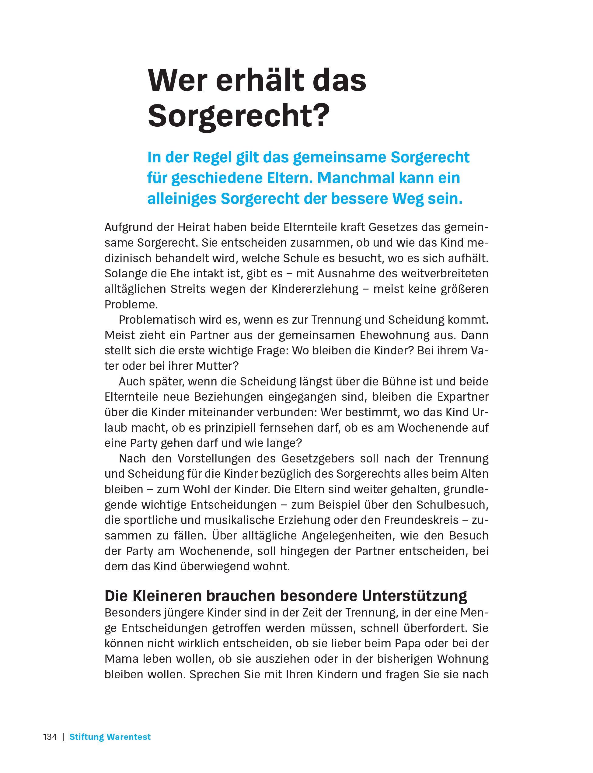 Beispielinhalt (Bild) Hilfe bei Scheidung und Trennung