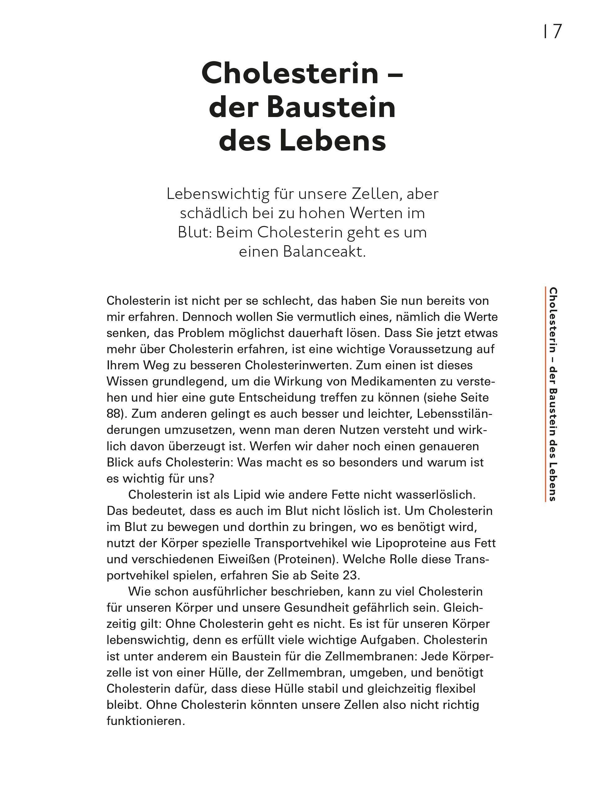 Beispielinhalt (Bild) Runter mit dem Cholesterin