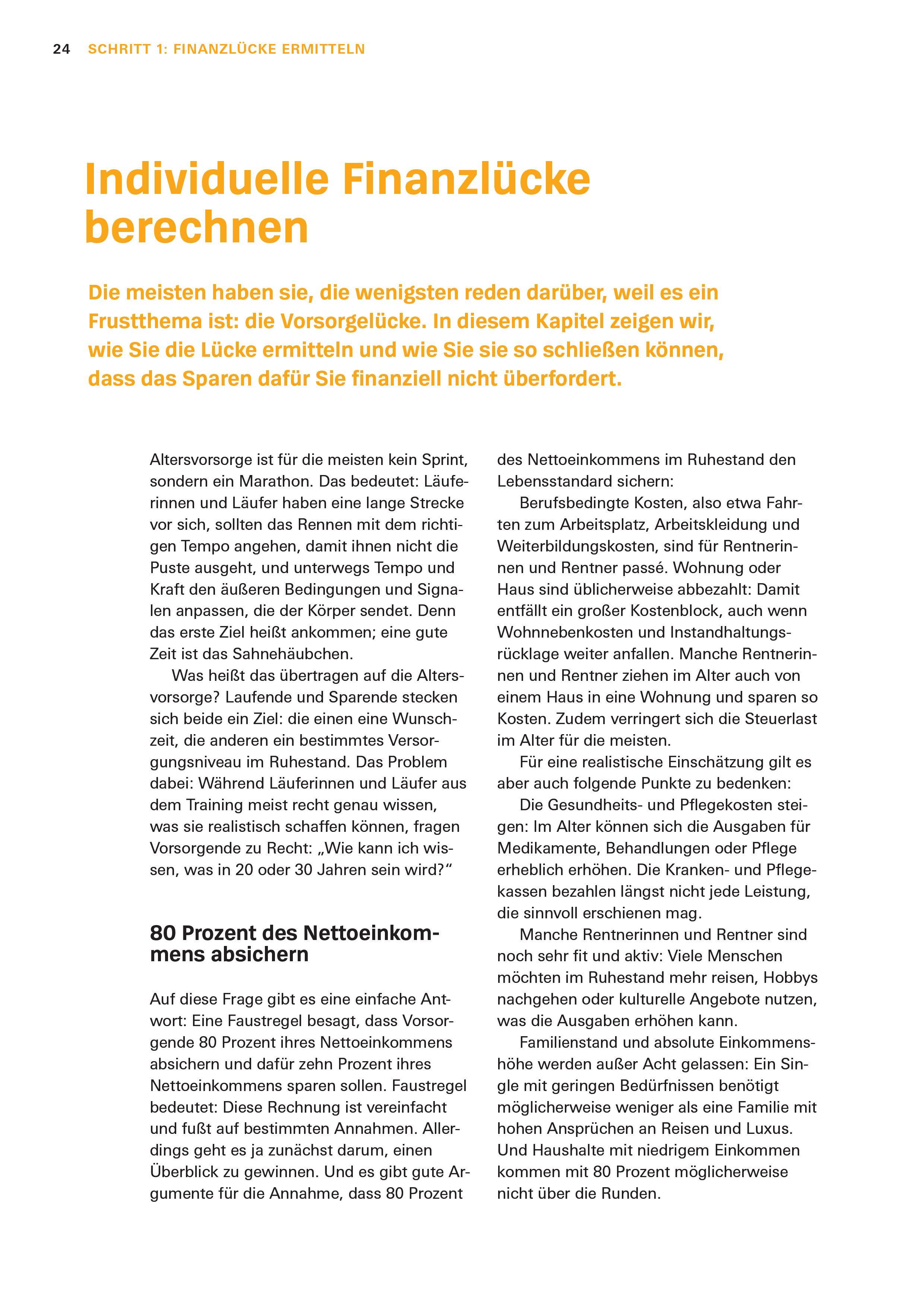 Beispielinhalt (Bild) Altersvorsorge: Das Set