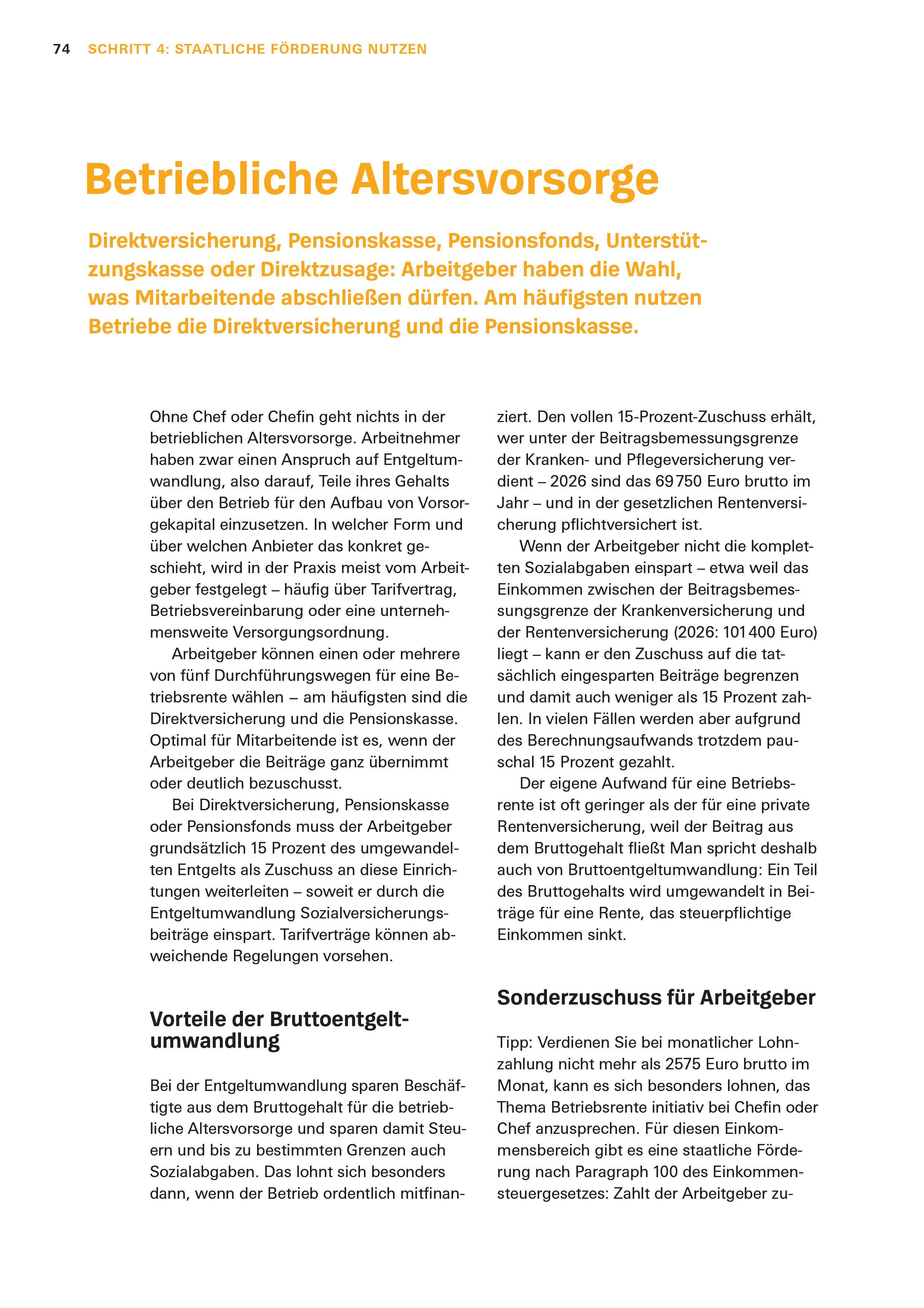 Beispielinhalt (Bild) Altersvorsorge: Das Set