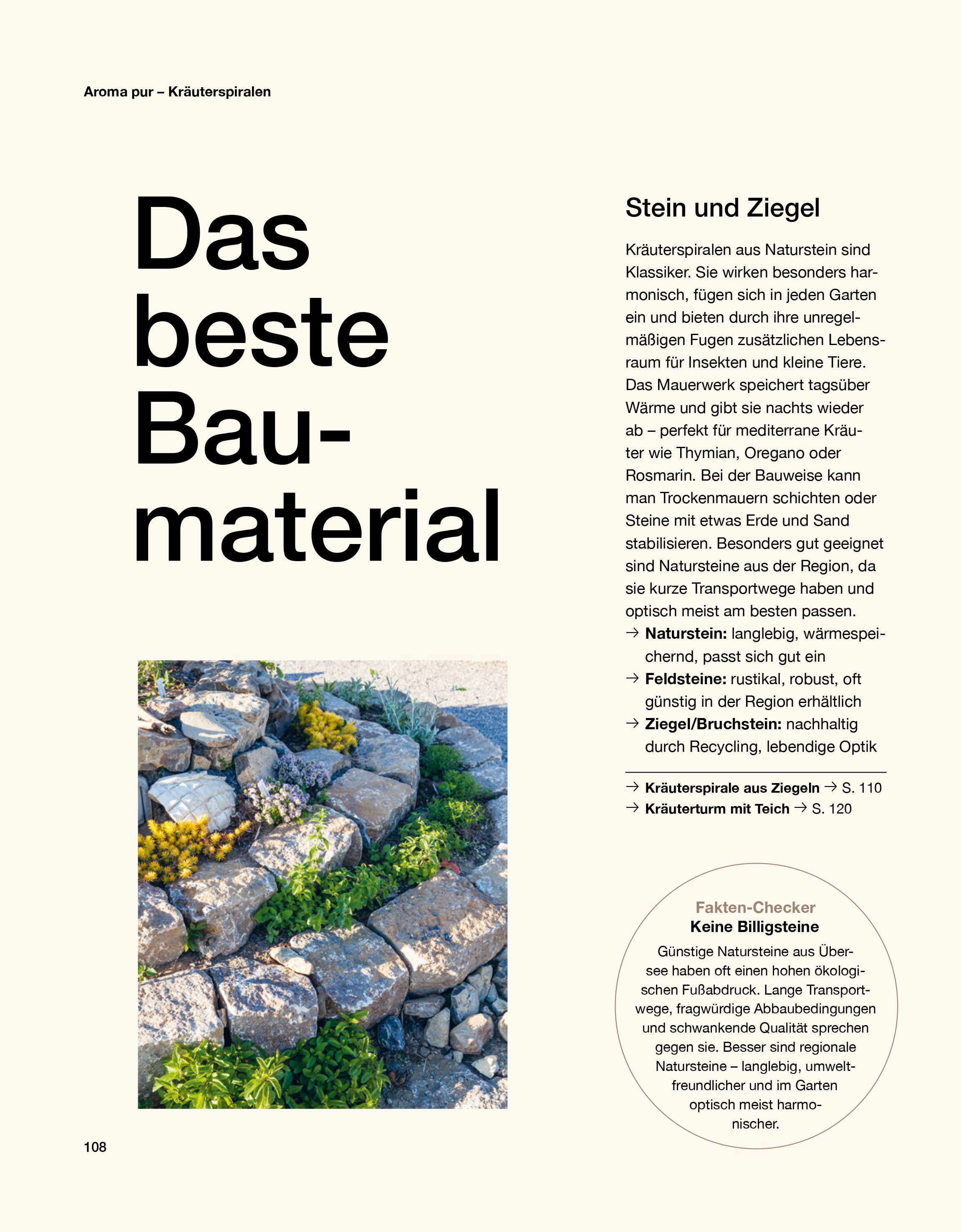 Beispielinhalt (Bild) Hochbeete & Kräuterspiralen