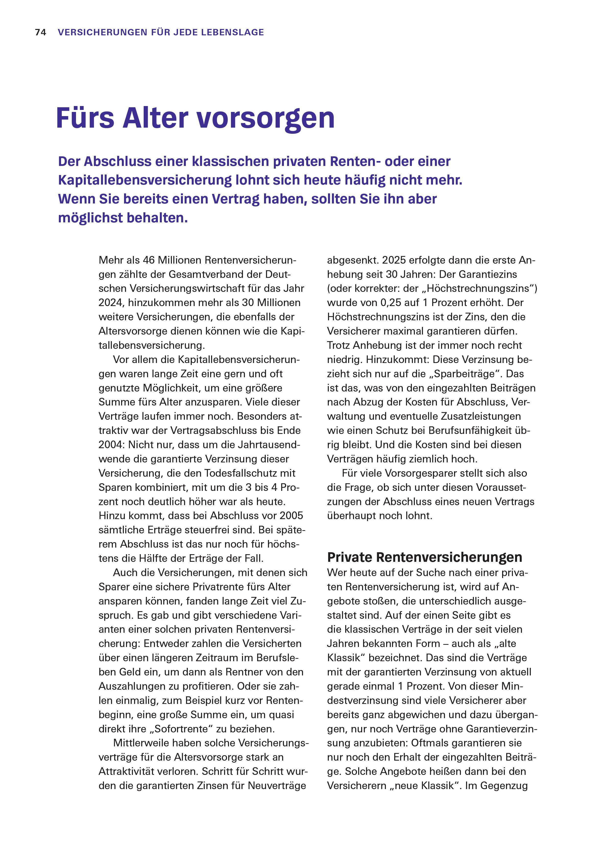 Beispielinhalt (Bild) Das Versicherungs-Set