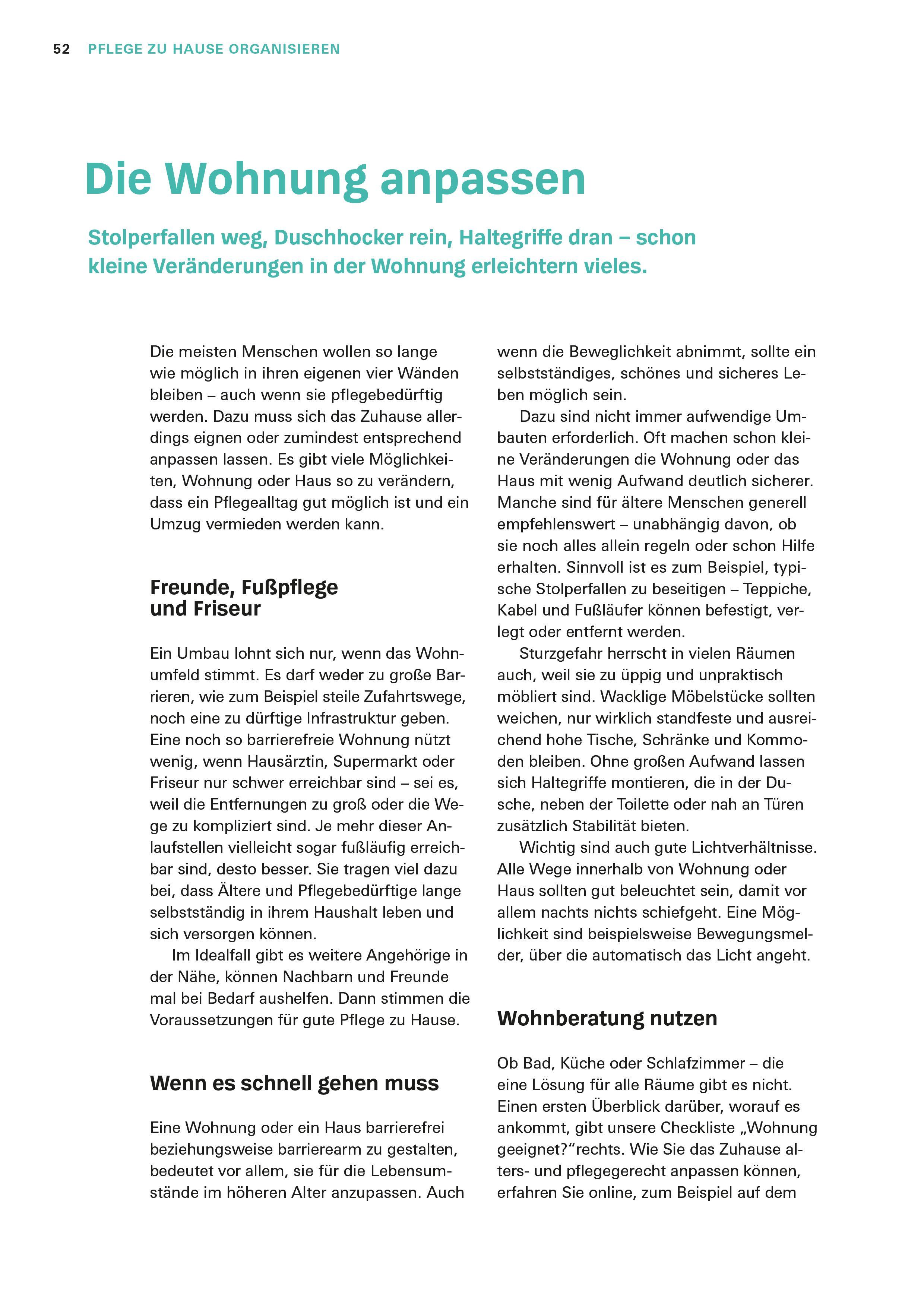 Beispielinhalt (Bild) Das Pflege-Set