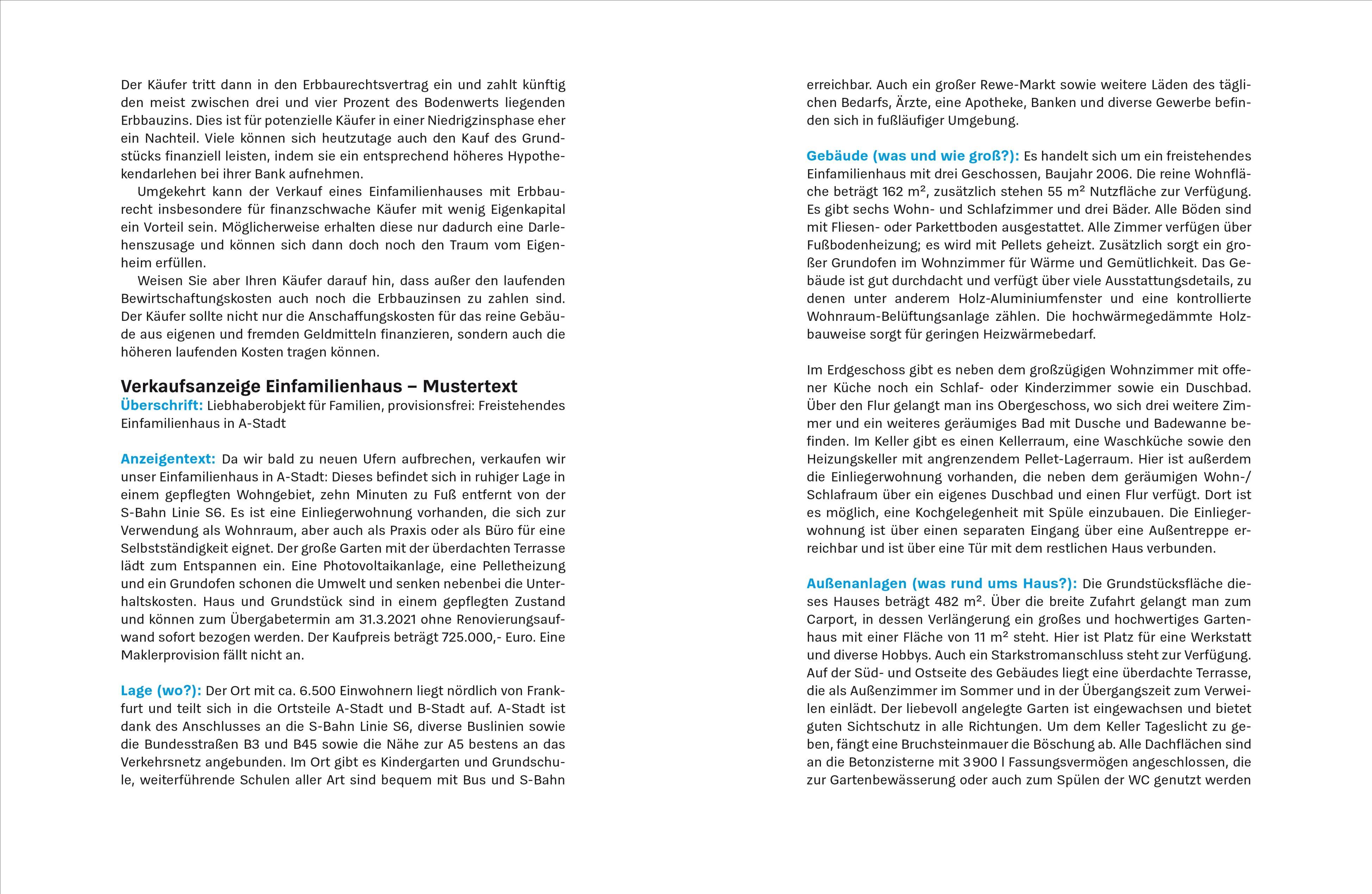 Beispielinhalt (Bild) Meine Immobilie erfolgreich verkaufen