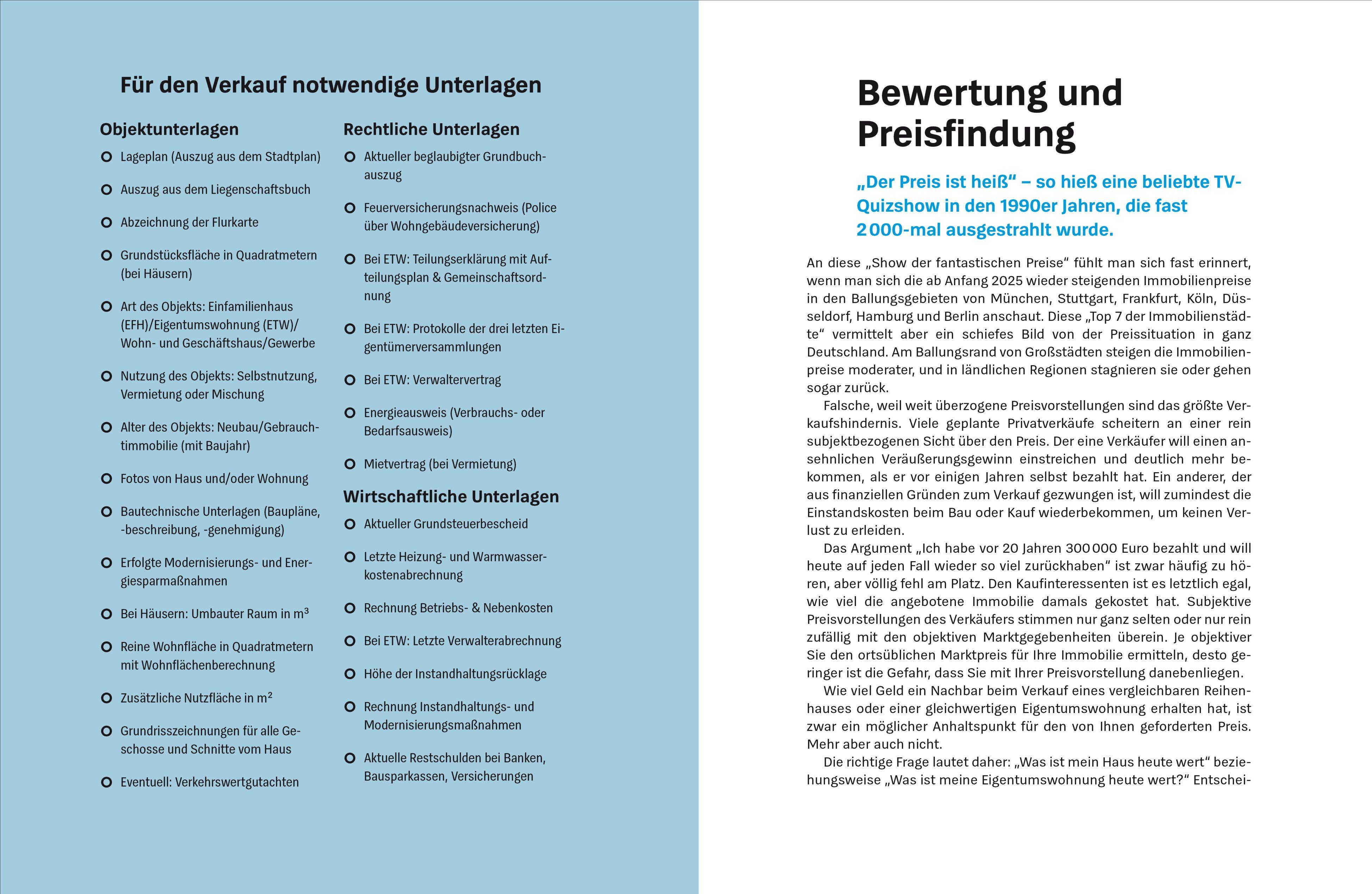 Beispielinhalt (Bild) Meine Immobilie erfolgreich verkaufen