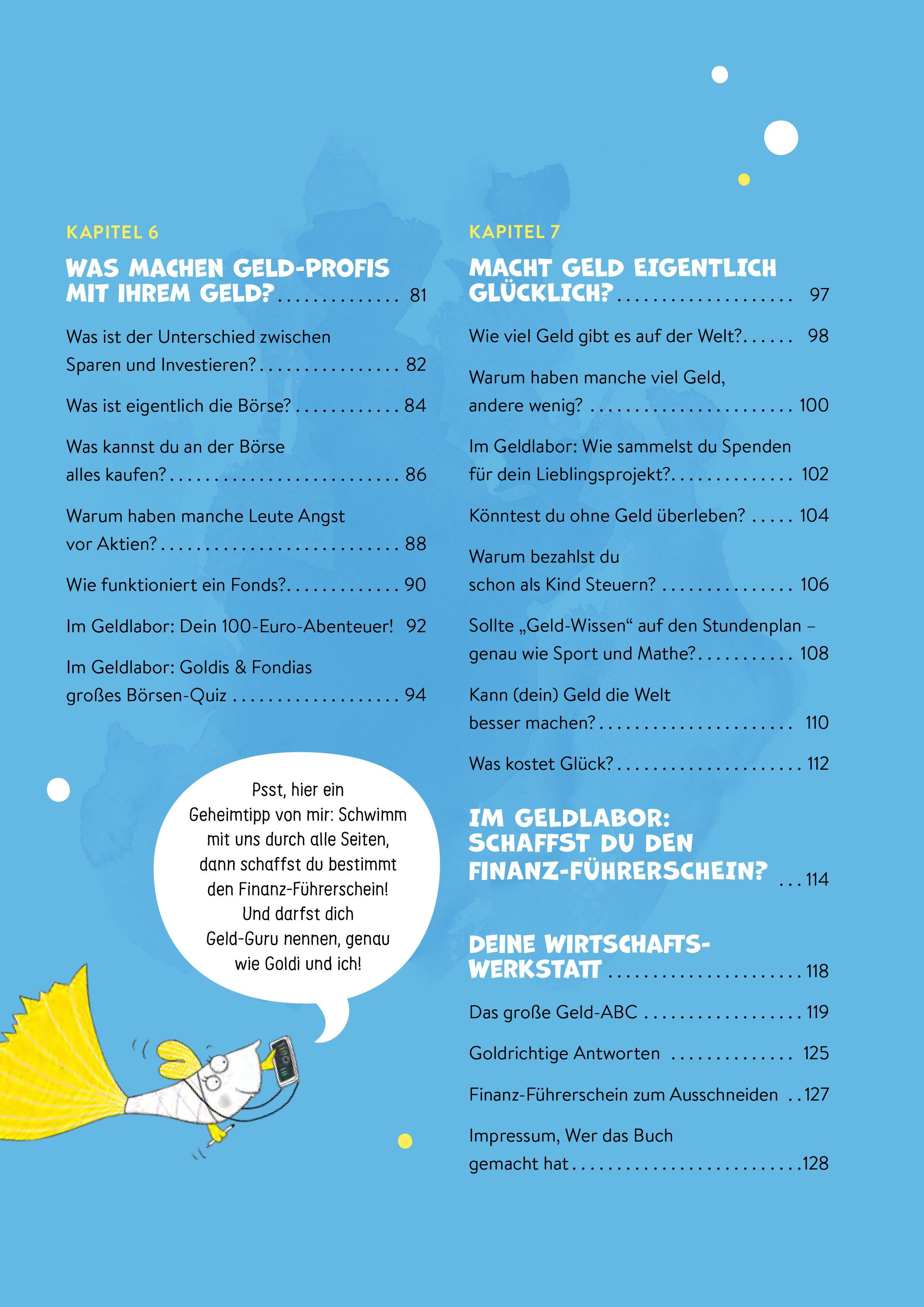 Beispielinhalt (Bild) Von Geld, Gold und Guppys