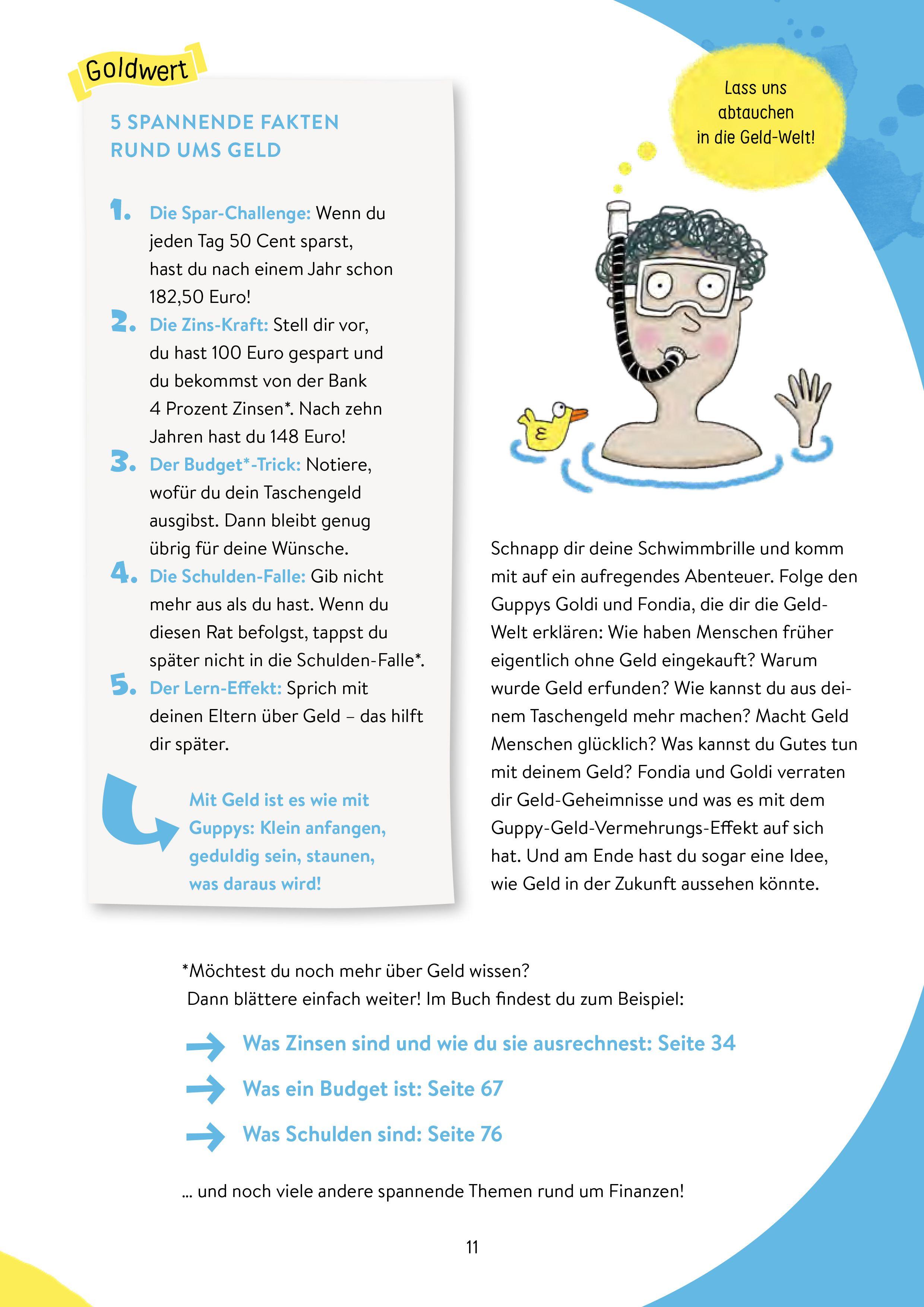 Beispielinhalt (Bild) Von Geld, Gold und Guppys