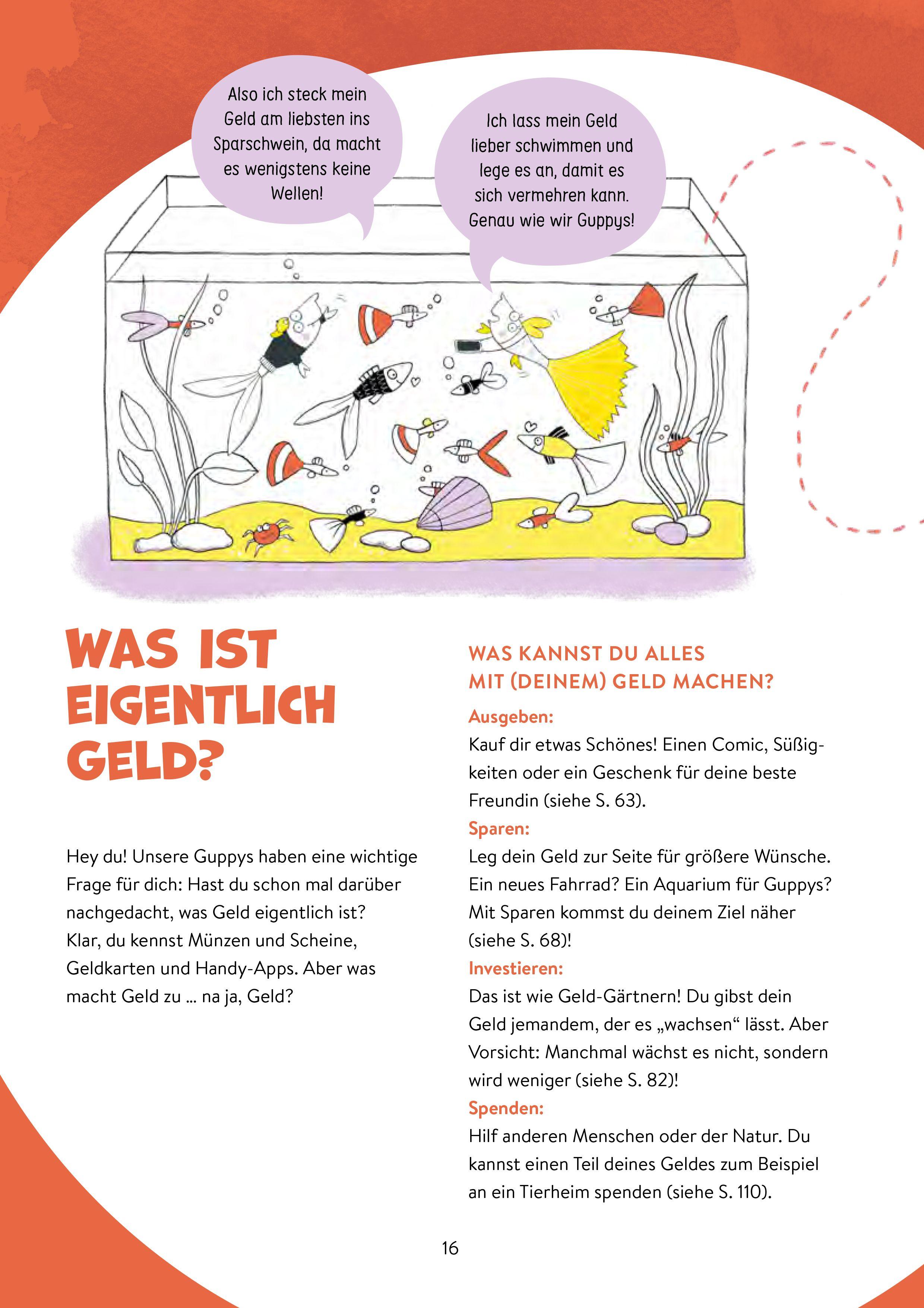 Beispielinhalt (Bild) Von Geld, Gold und Guppys