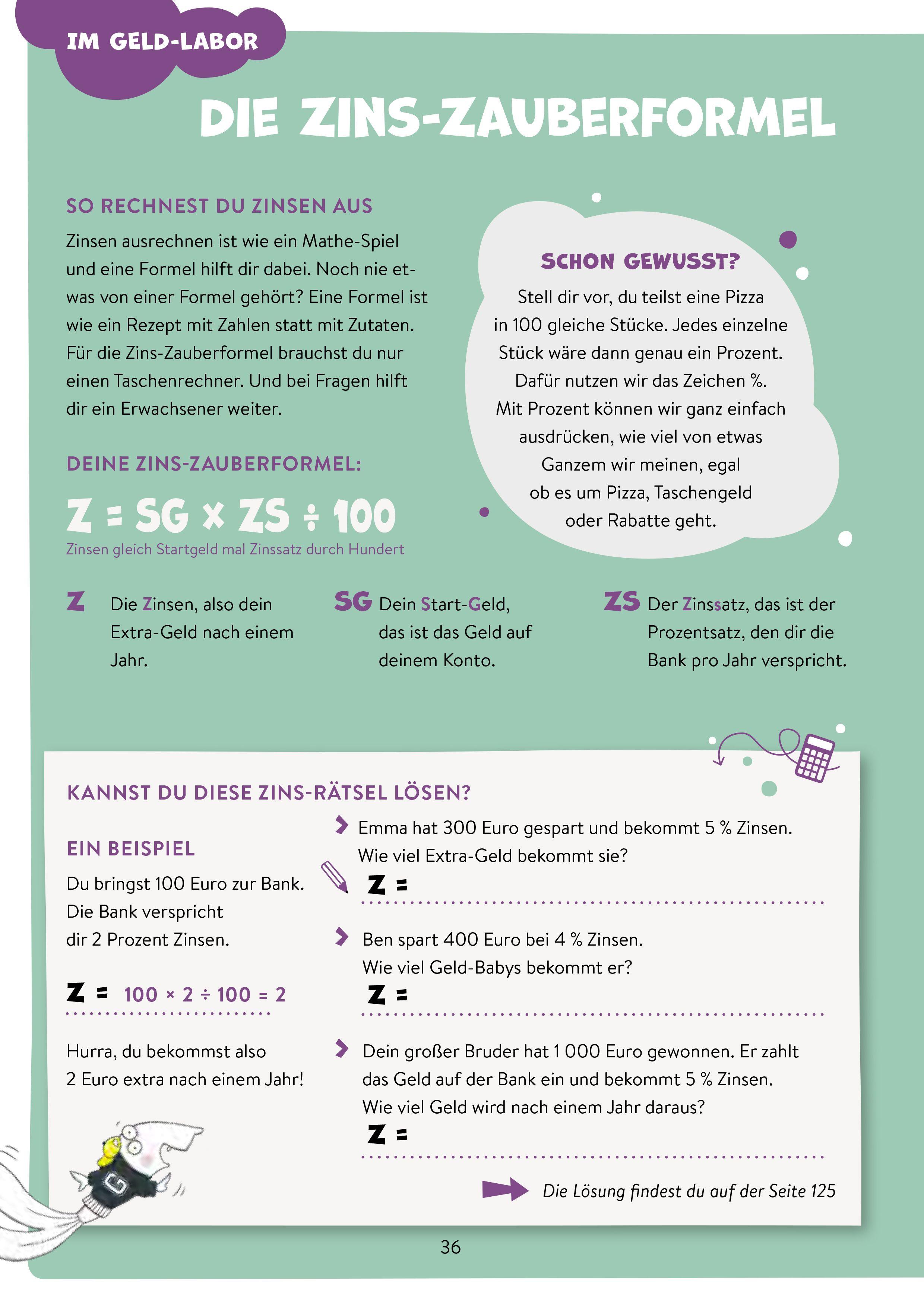 Beispielinhalt (Bild) Von Geld, Gold und Guppys