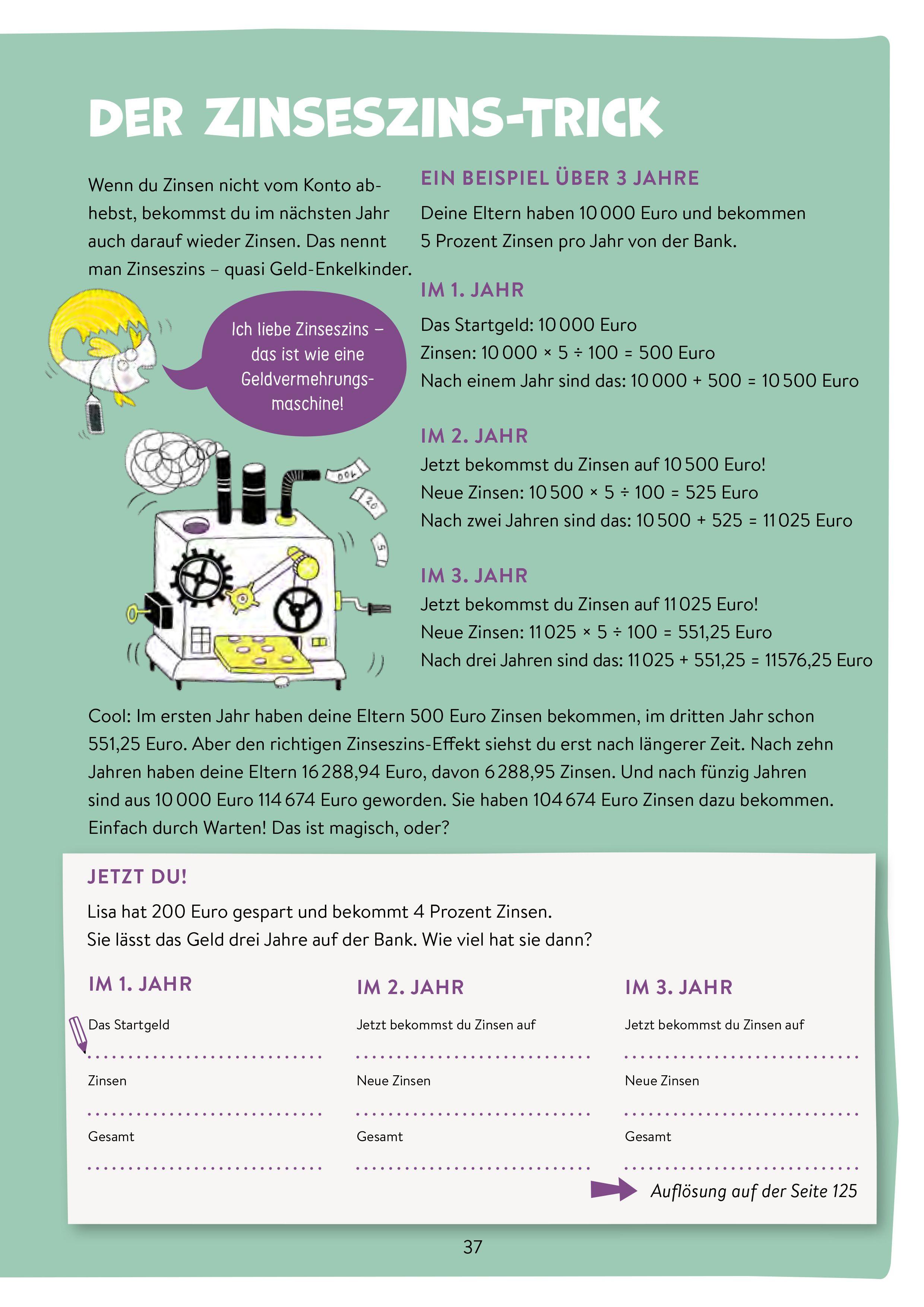 Beispielinhalt (Bild) Von Geld, Gold und Guppys