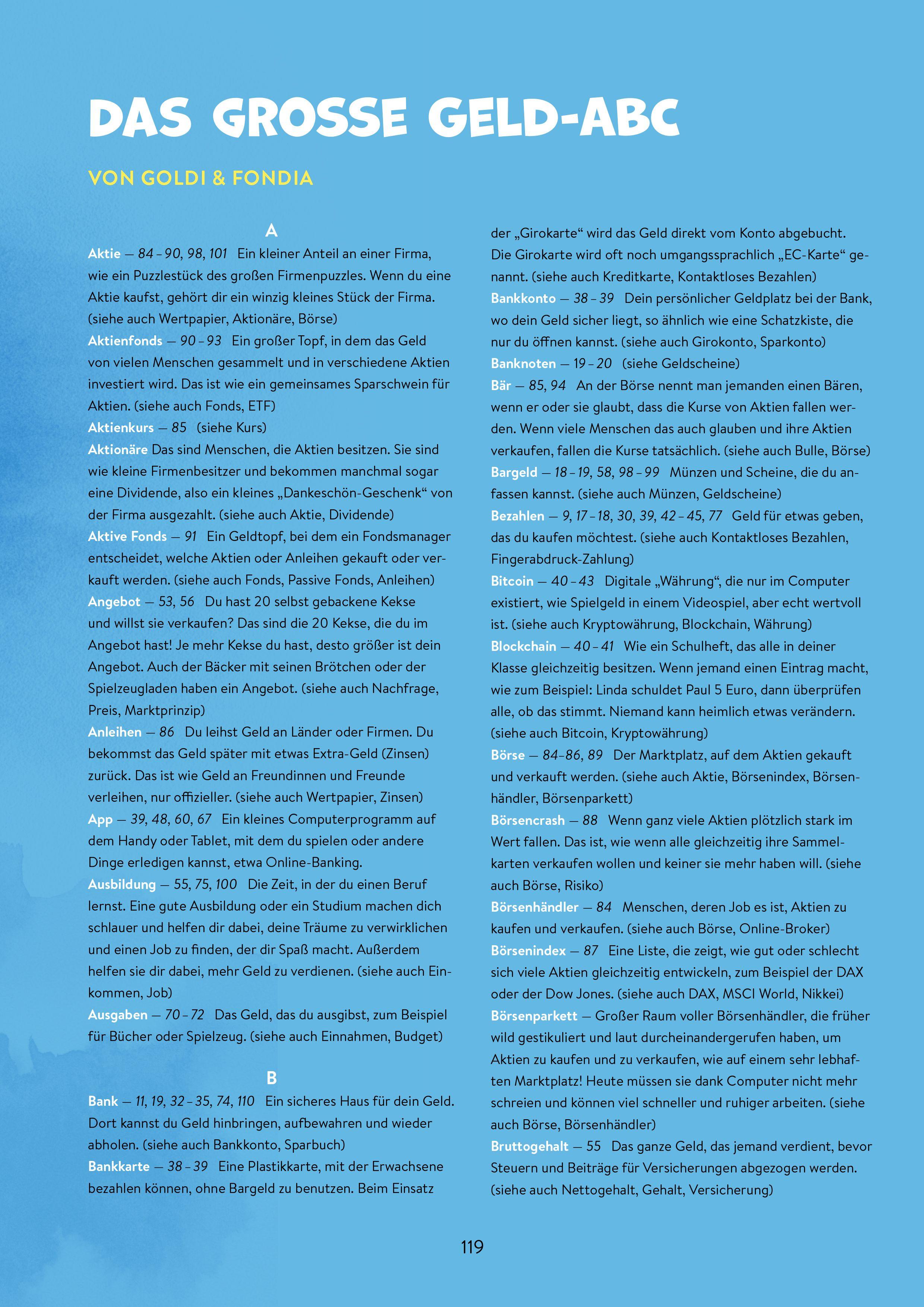 Beispielinhalt (Bild) Von Geld, Gold und Guppys