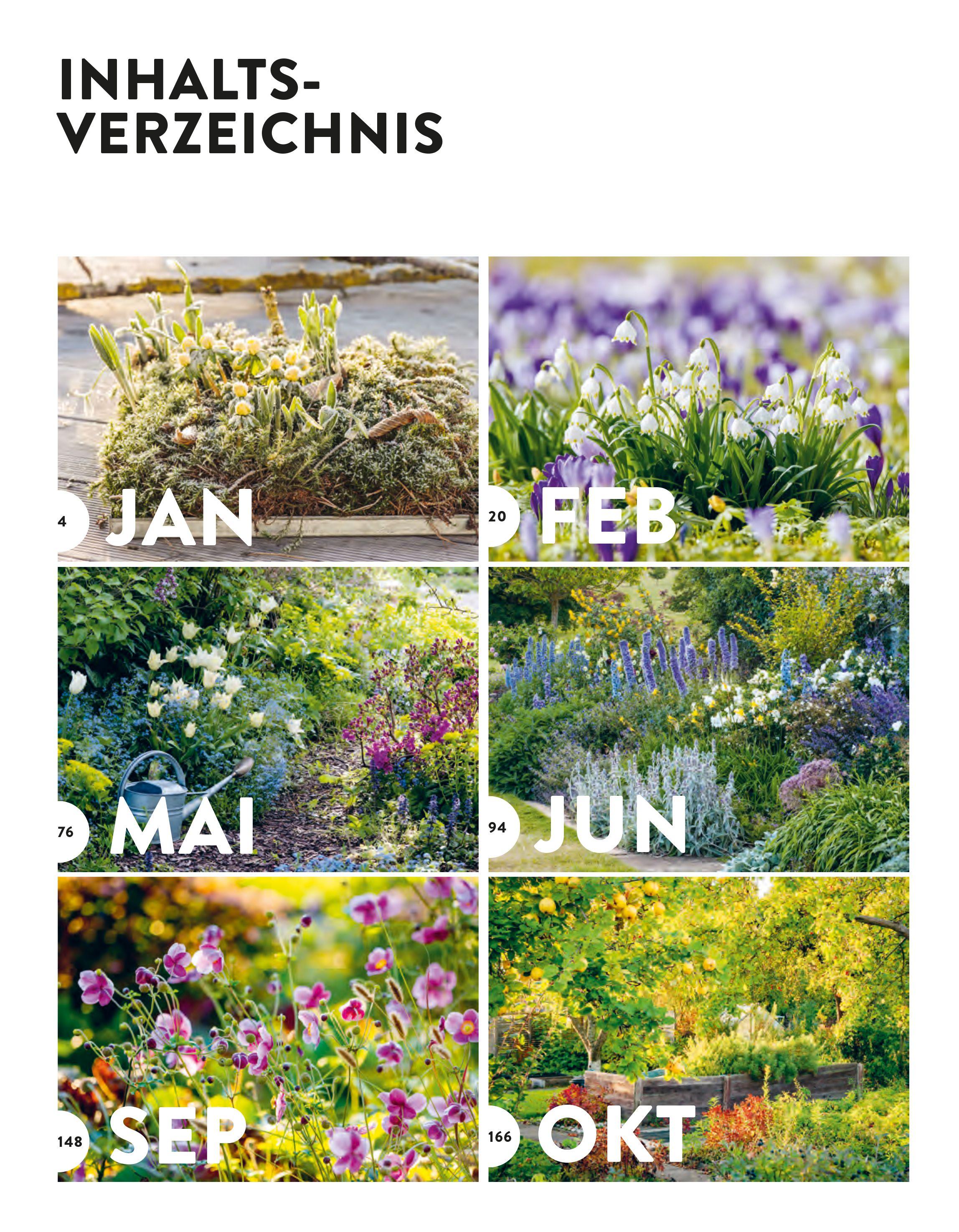 Beispielinhalt (Bild) Das große Gartenjahr-Buch