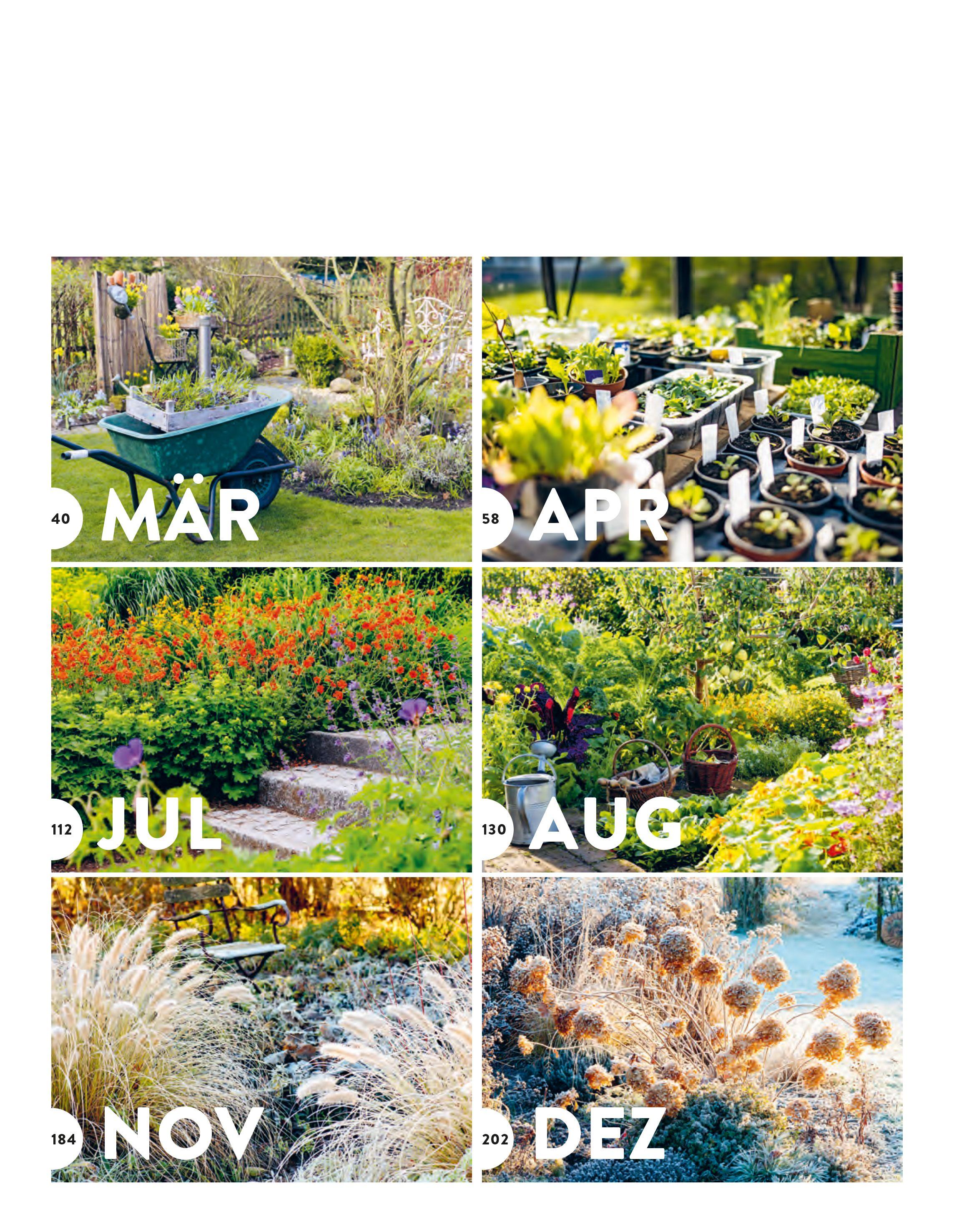 Beispielinhalt (Bild) Das große Gartenjahr-Buch