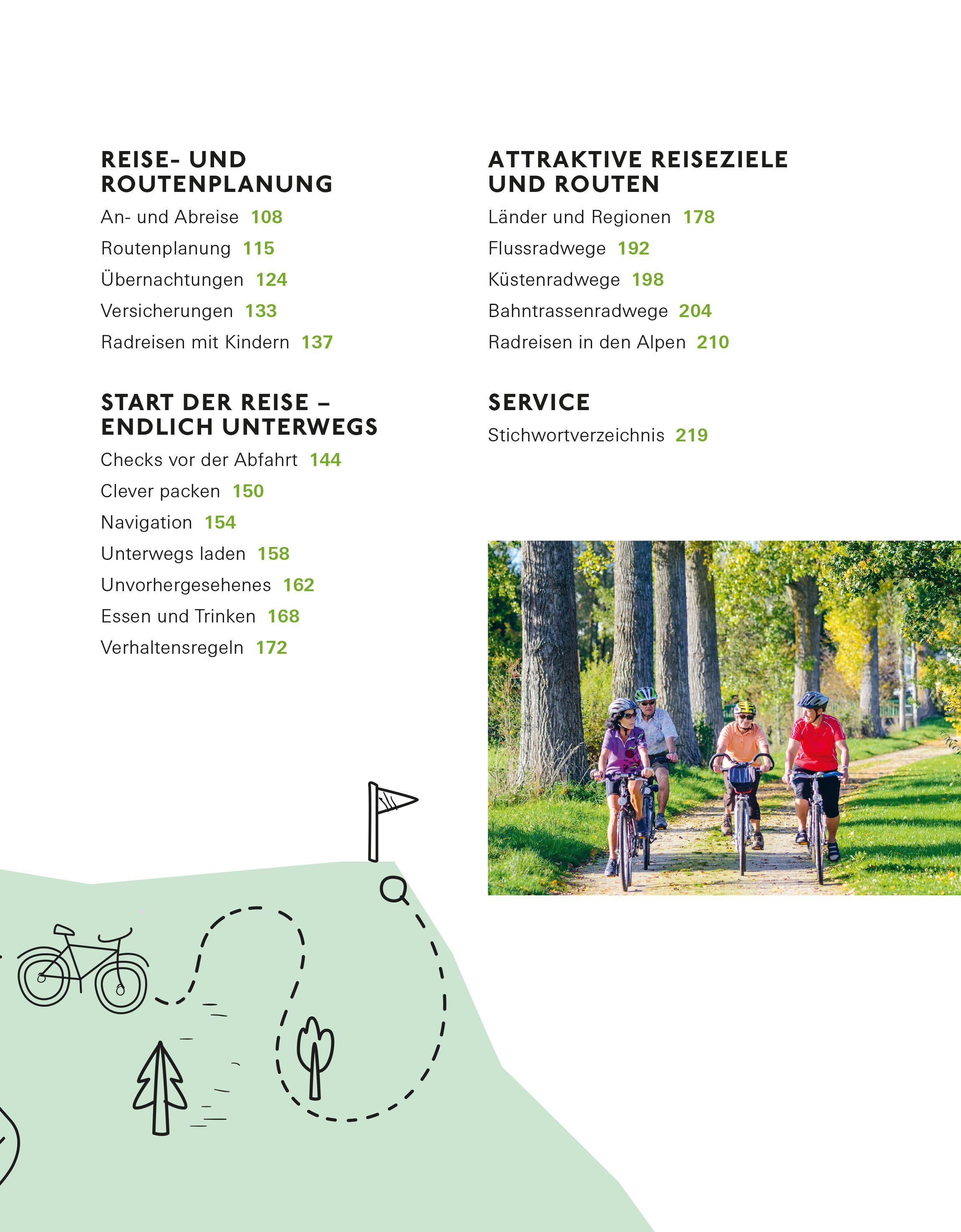 Beispielinhalt (Bild) Radreisen mit dem E-Bike