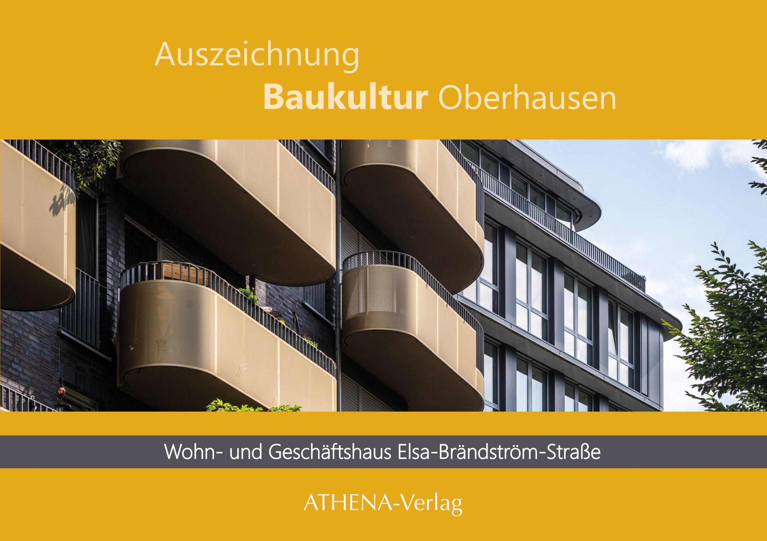 Vorderes Coverbild Auszeichnung Baukultur Oberhausen: Wohn- und Geschäftshaus Elsa-Brandström-Straße