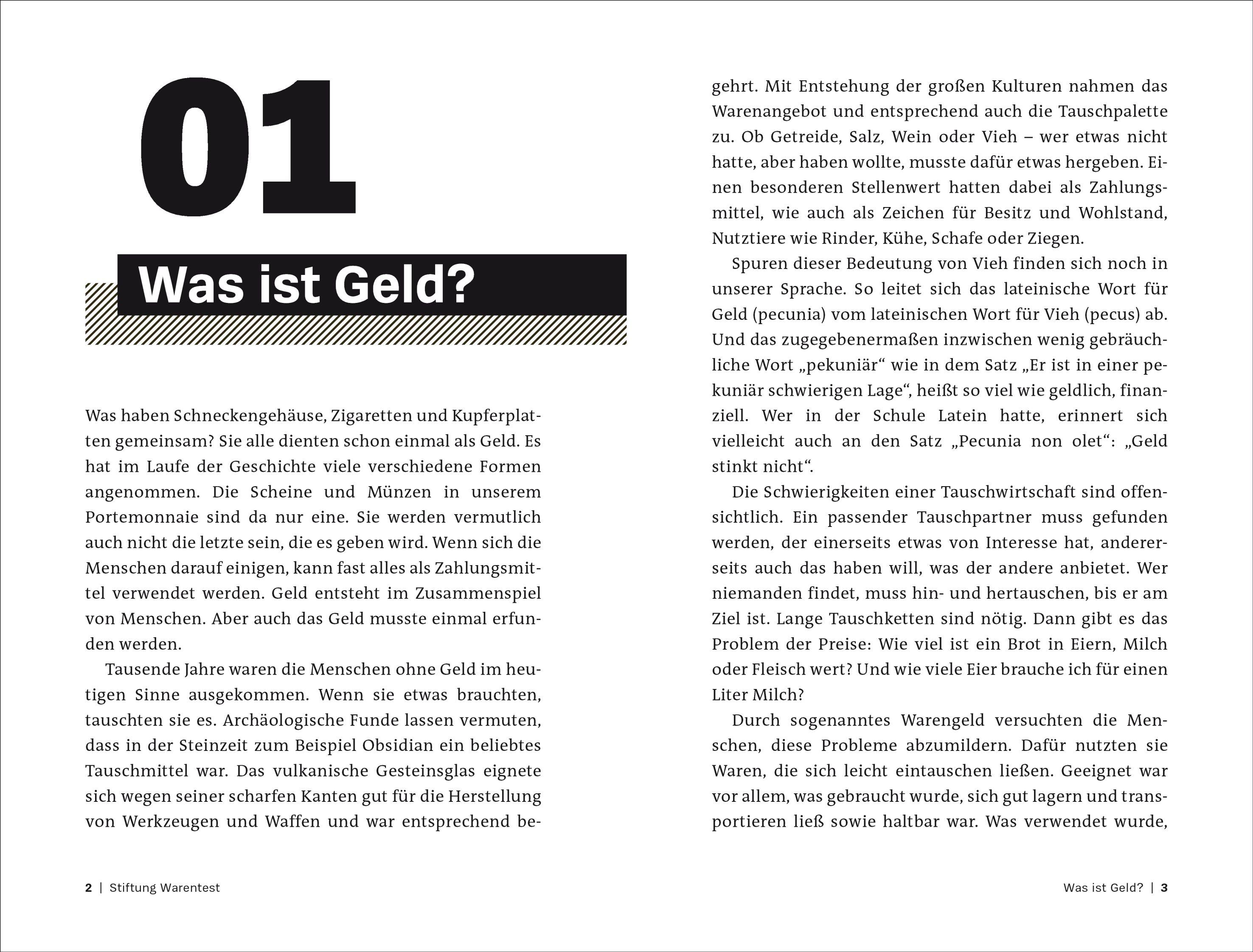 Beispielinhalt (Bild) Was Du schon immer über Geld wissen wolltest