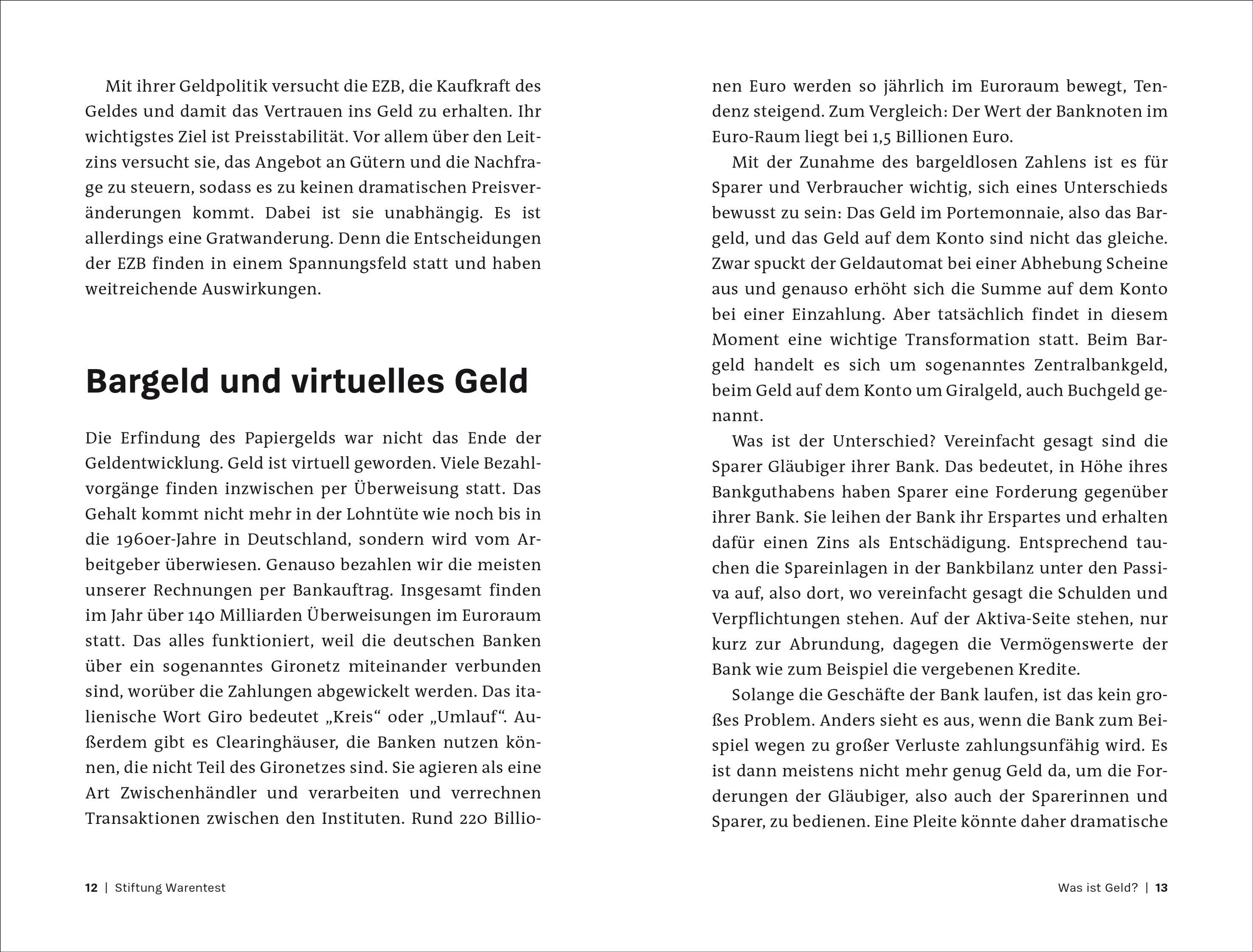 Beispielinhalt (Bild) Was Du schon immer über Geld wissen wolltest