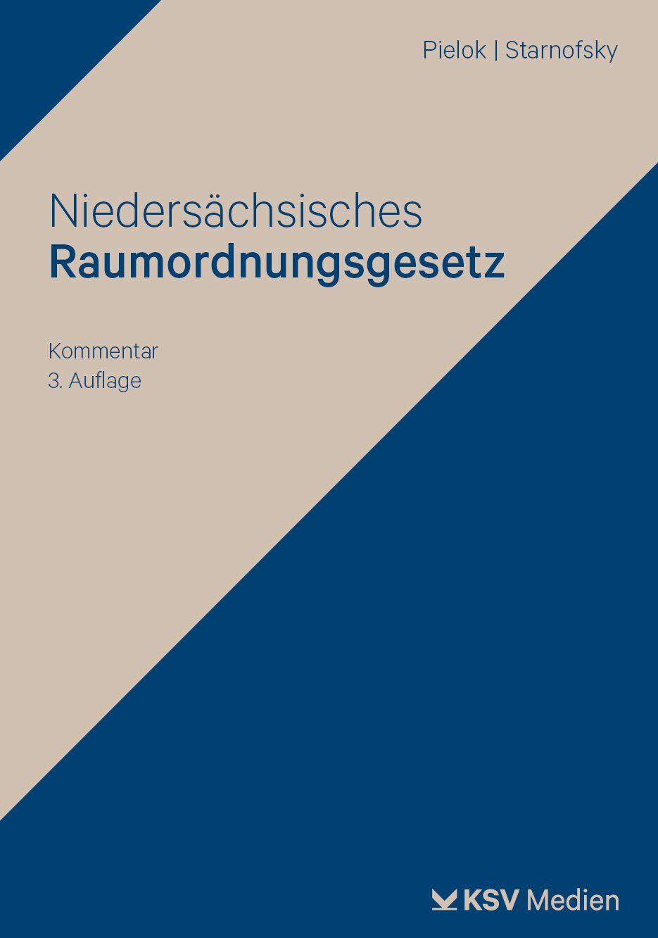 Vorderes Coverbild Niedersächsisches Raumordnungsgesetz