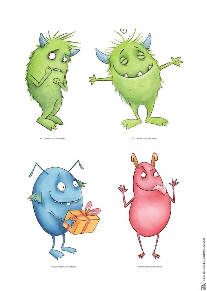 Beispielinhalt (Bild) Eddie. Gefühle wahrnehmen, erkennen und benennen. Erzählschienen-Figurenset