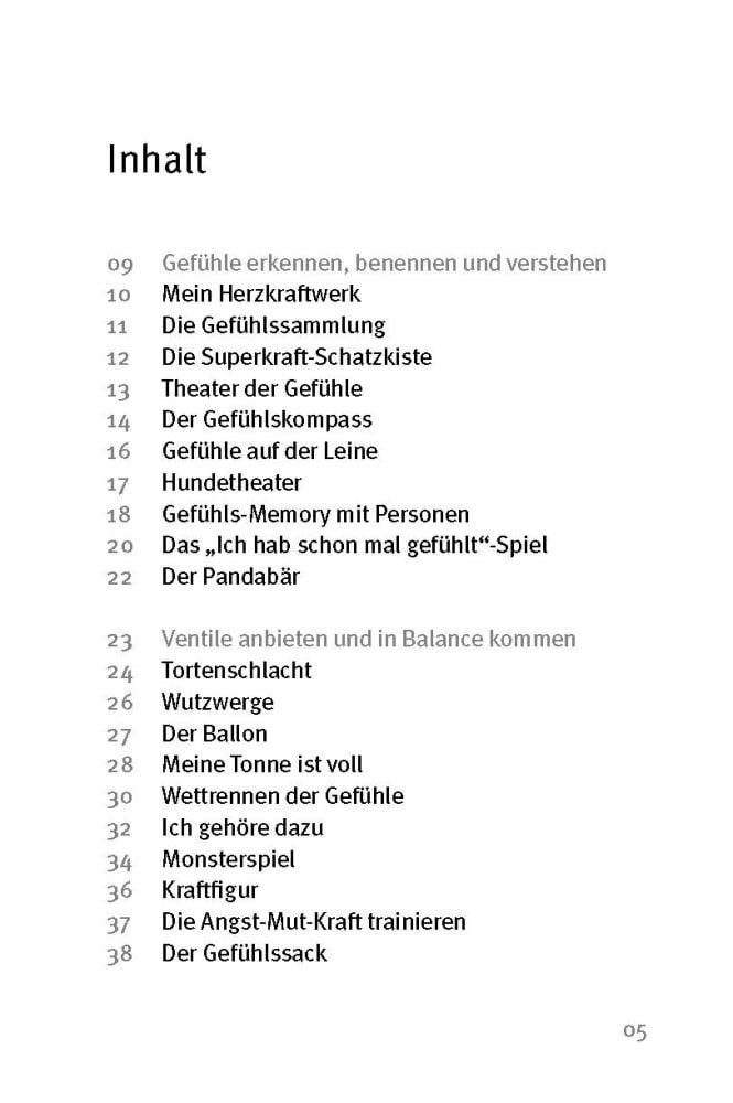 Beispielinhalt (Bild) Die 50 besten Spiele zu Gefühlen und emotionalen Kompetenzen für 4- bis 8-Jährige
