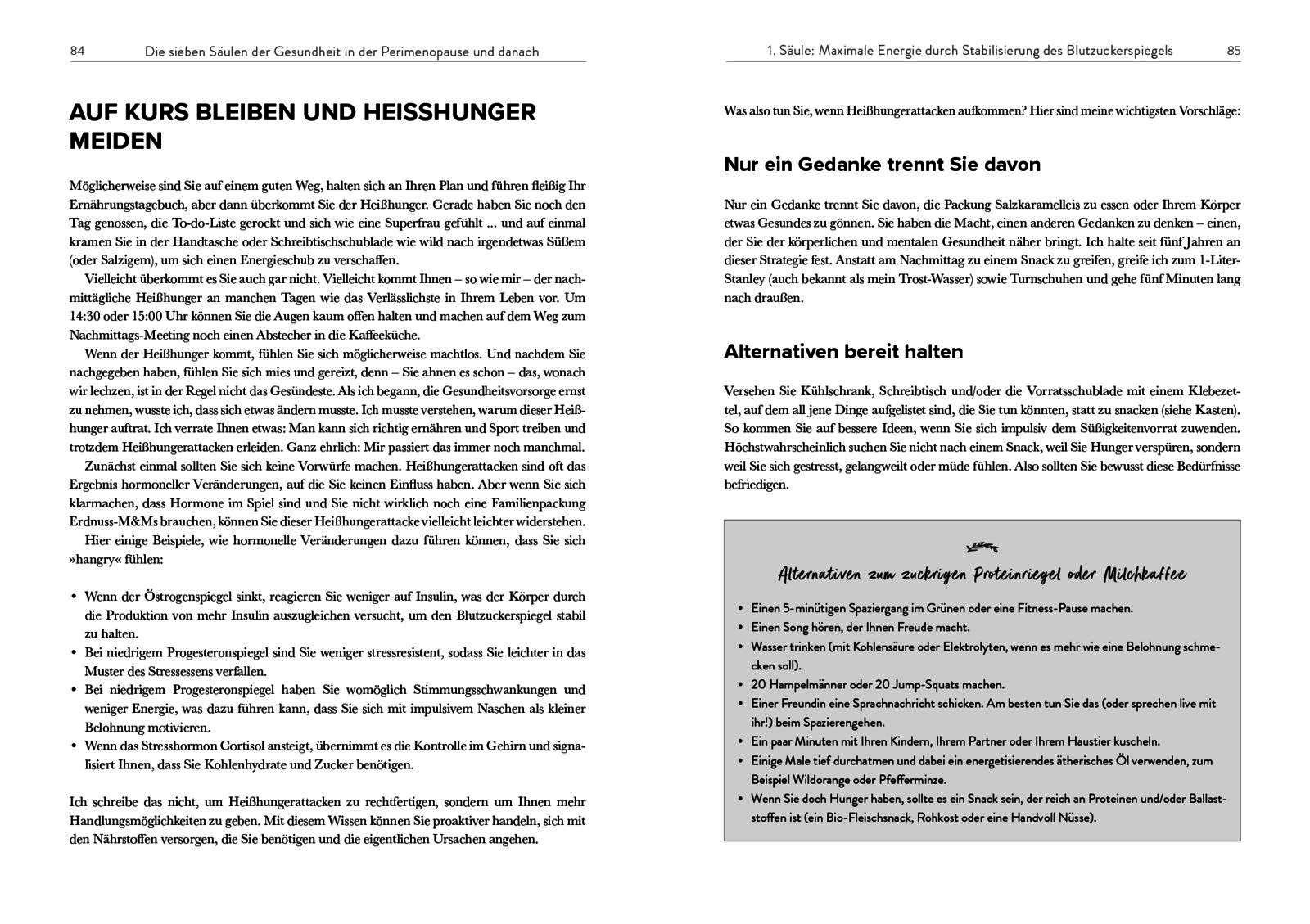 Beispielinhalt (Bild) Perimenopause-Power