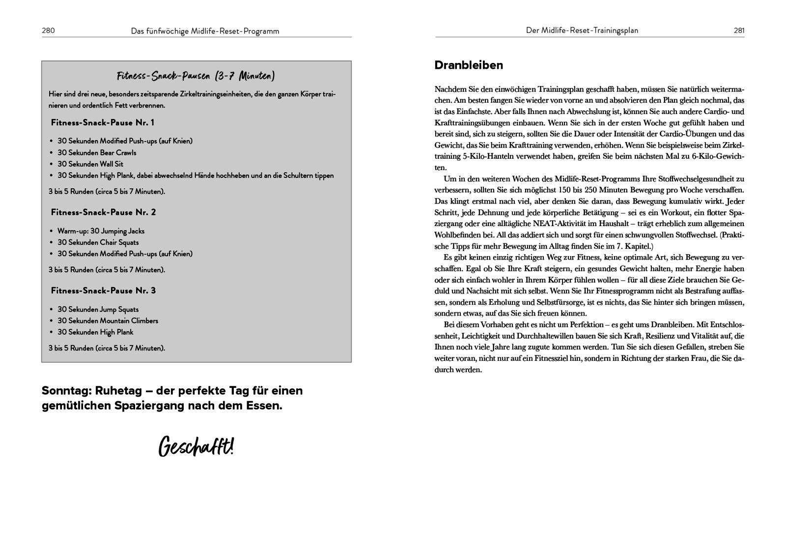 Beispielinhalt (Bild) Perimenopause-Power