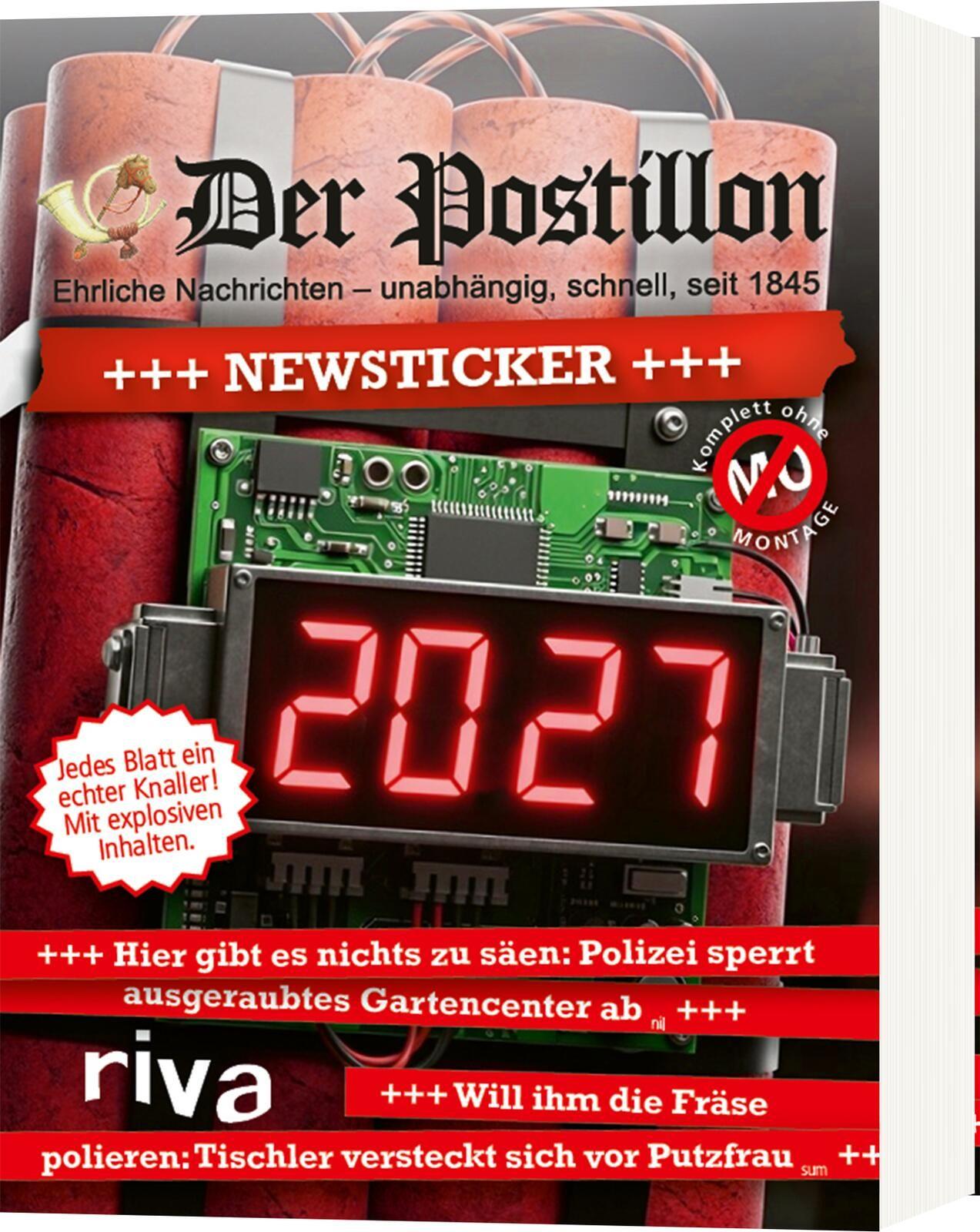 Vorderes Coverbild Der Postillon +++ Newsticker +++ 2027