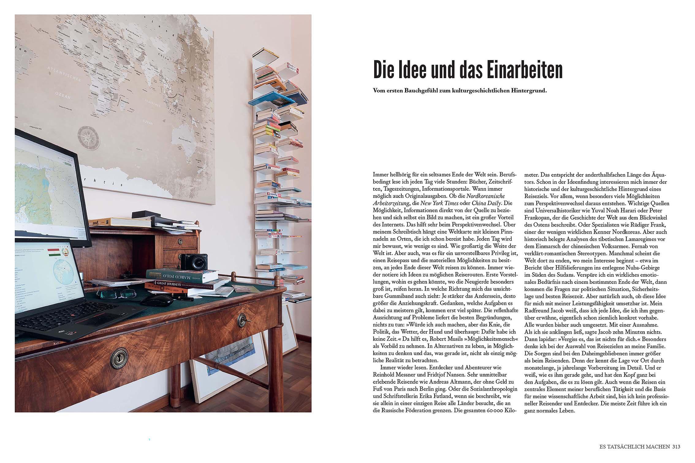 Beispielinhalt (Bild) Staunen - Mit dem Rennrad an die Enden der Welt