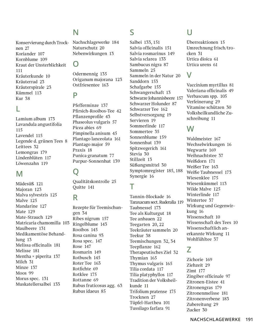 Beispielinhalt (Bild) Die Tee-Apotheke