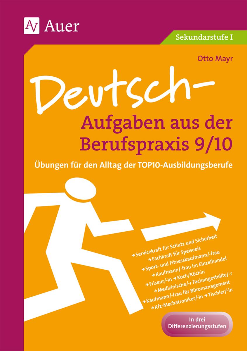 Vorderes Coverbild Deutsch-Aufgaben aus der Berufspraxis 9/10