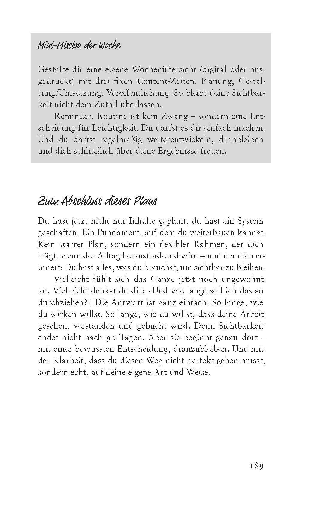 Beispielinhalt (Bild) Sichtbarkeit ist kein Zufall