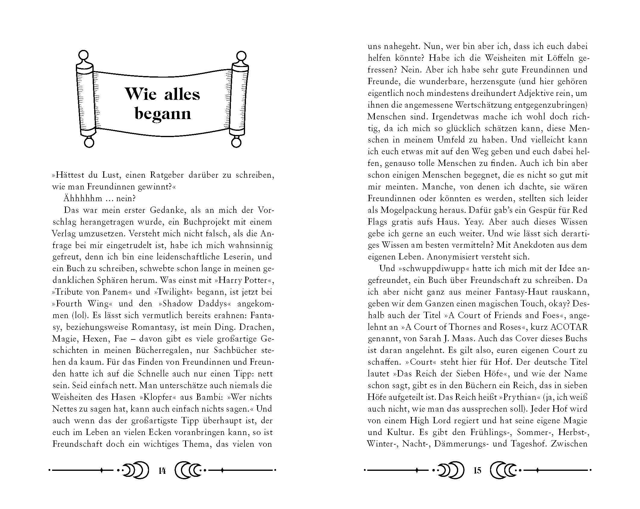 Beispielinhalt (Bild) My Court of Friends and Foes