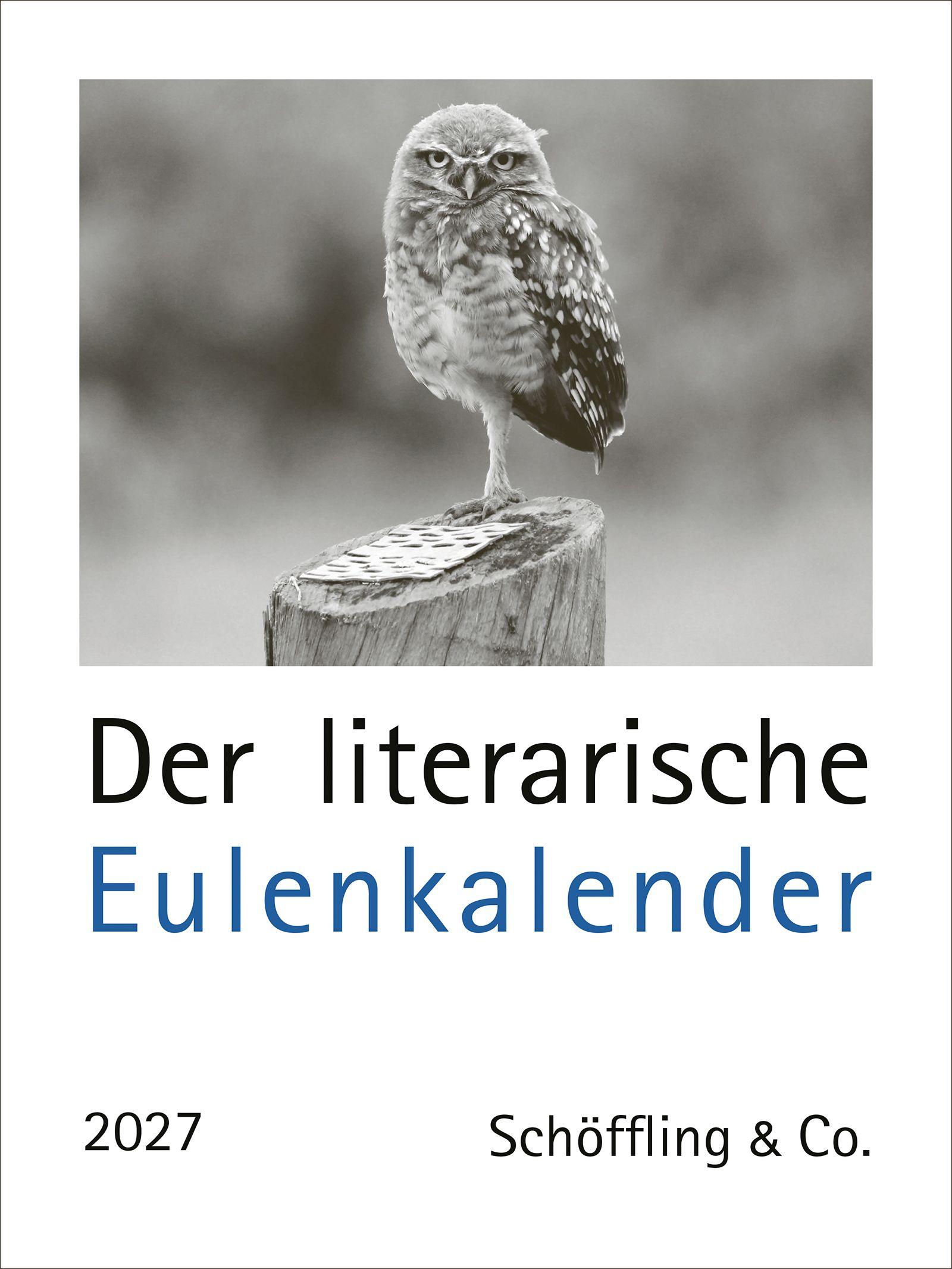 Vorderes Coverbild Der literarische Eulenkalender 2027