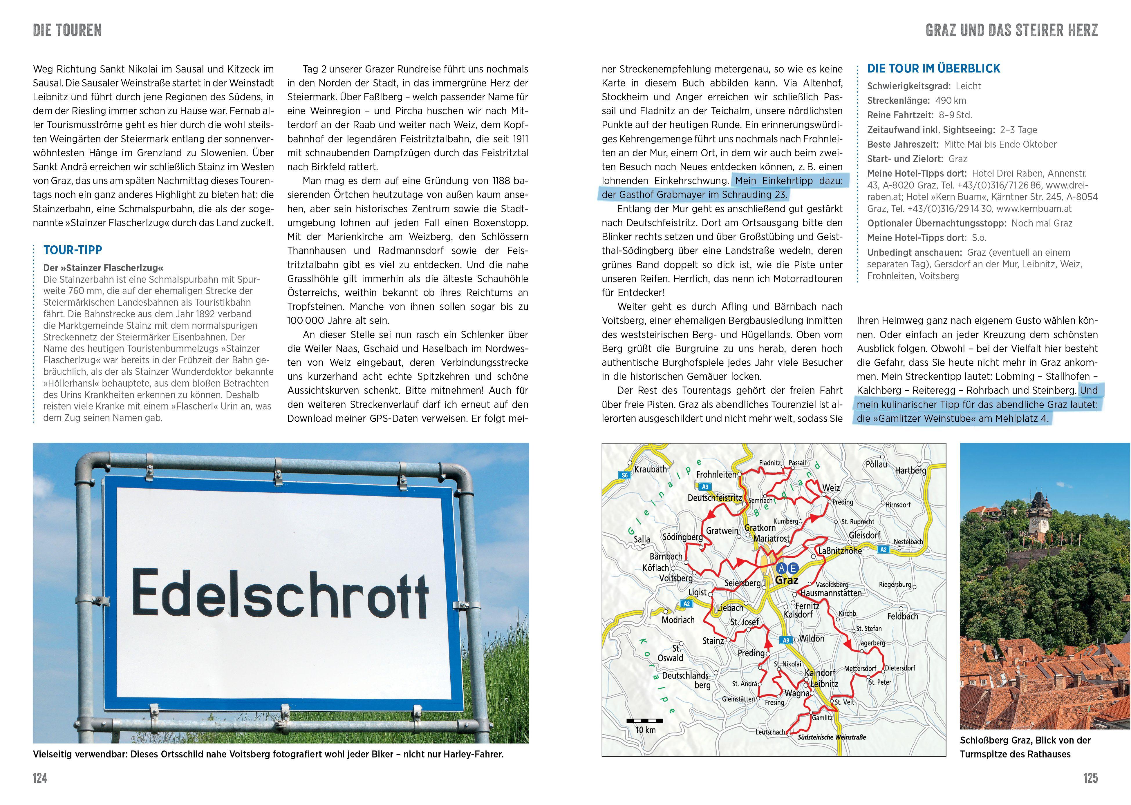 Beispielinhalt (Bild) Die schönsten Motorradtouren Österreich