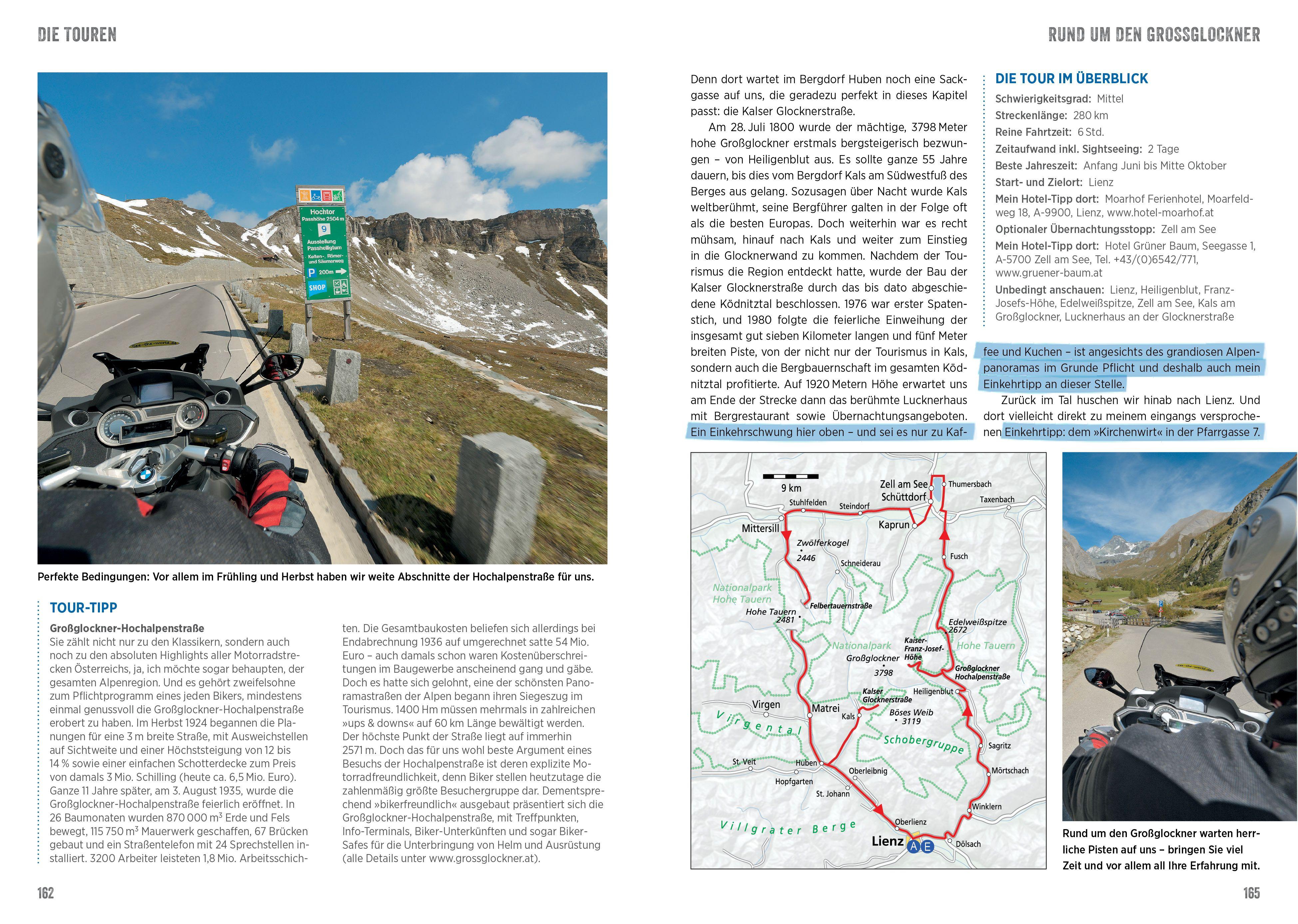 Beispielinhalt (Bild) Die schönsten Motorradtouren Österreich