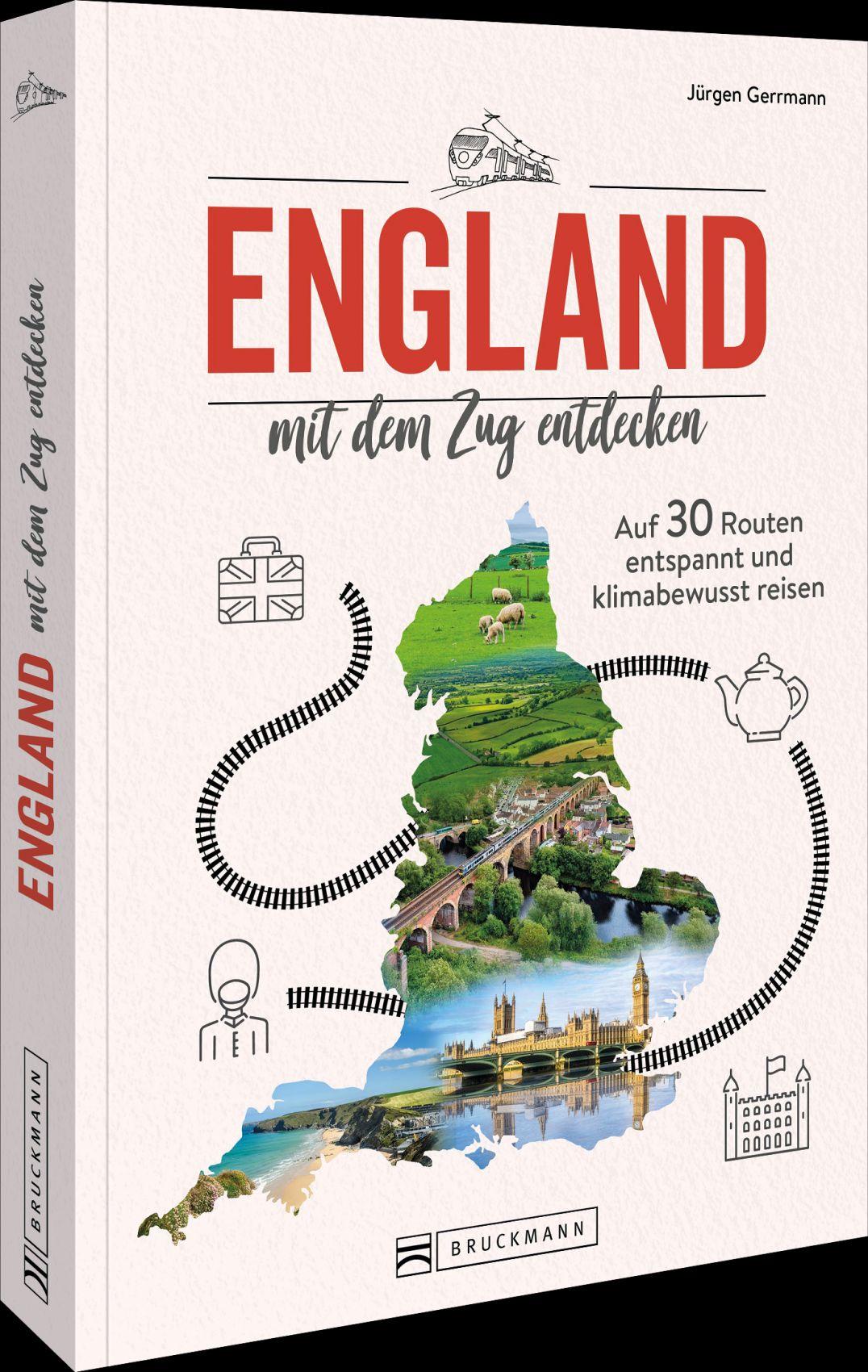 Vorderes Coverbild England mit dem Zug entdecken
