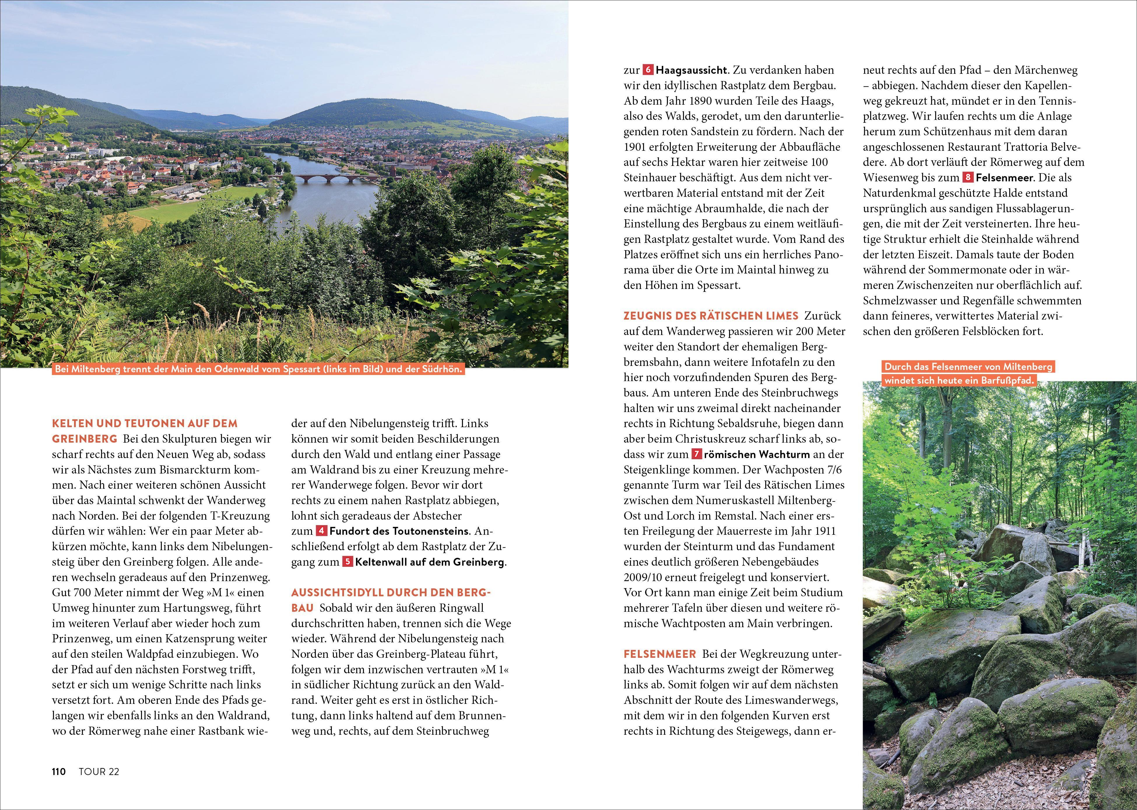 Beispielinhalt (Bild) Vergessene Pfade Odenwald und Spessart